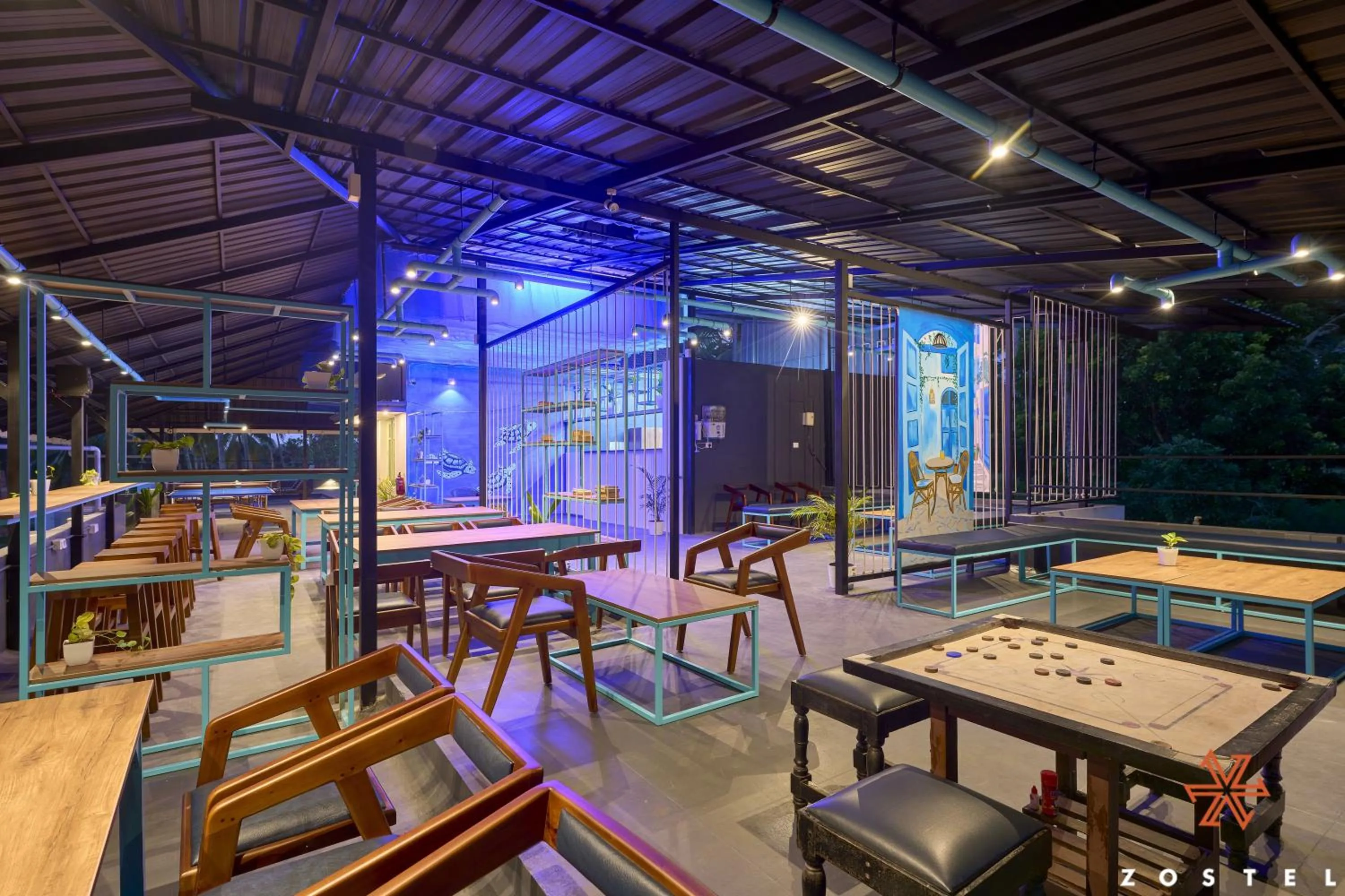 Restaurant/places to eat in Zostel Varkala