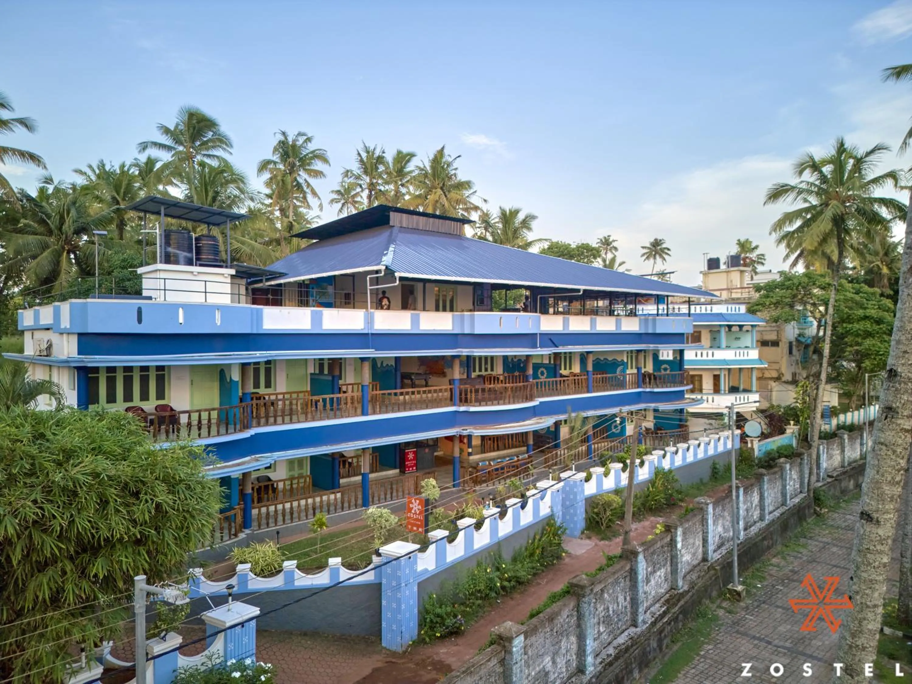 Property building in Zostel Varkala