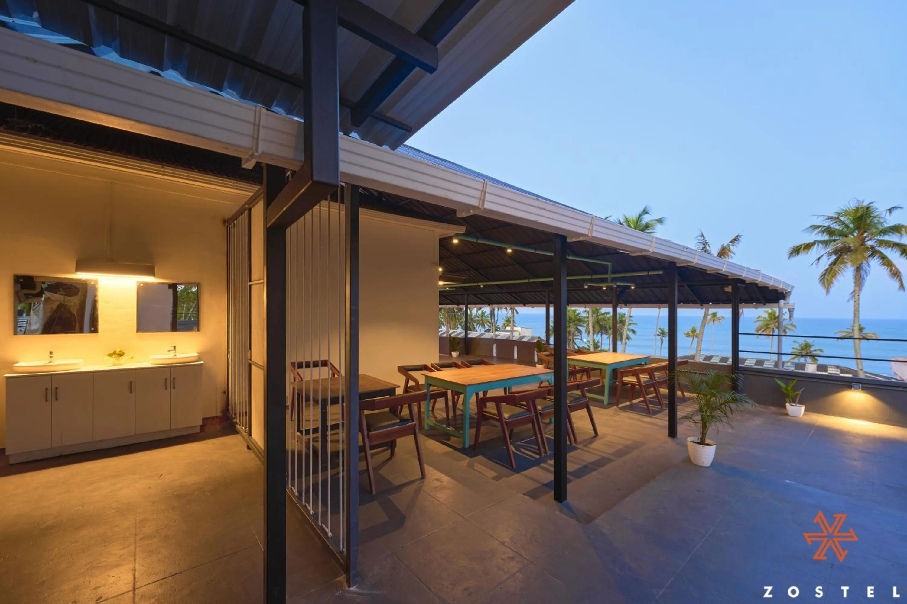 Balcony/Terrace in Zostel Varkala
