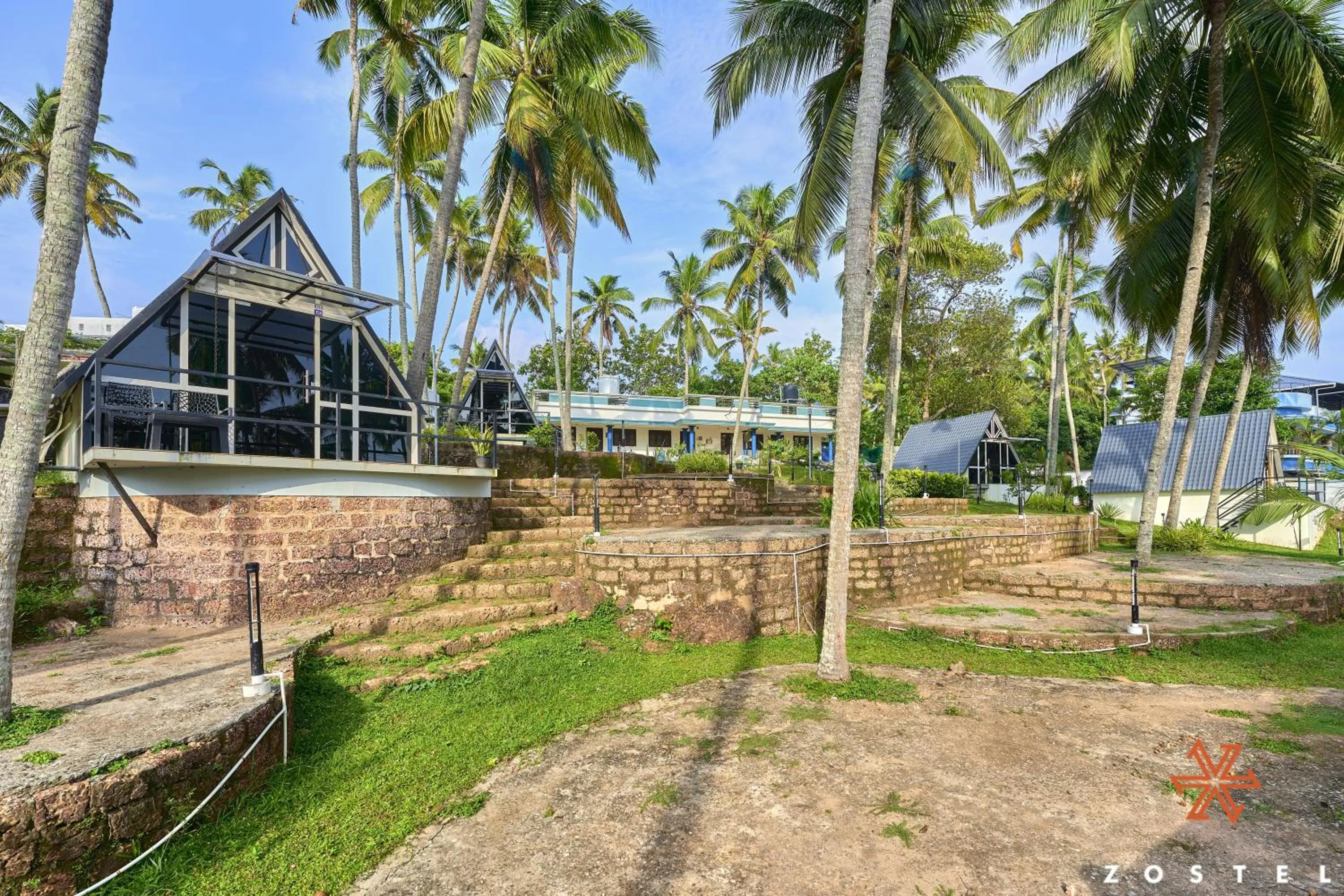 Property building in Zostel Varkala