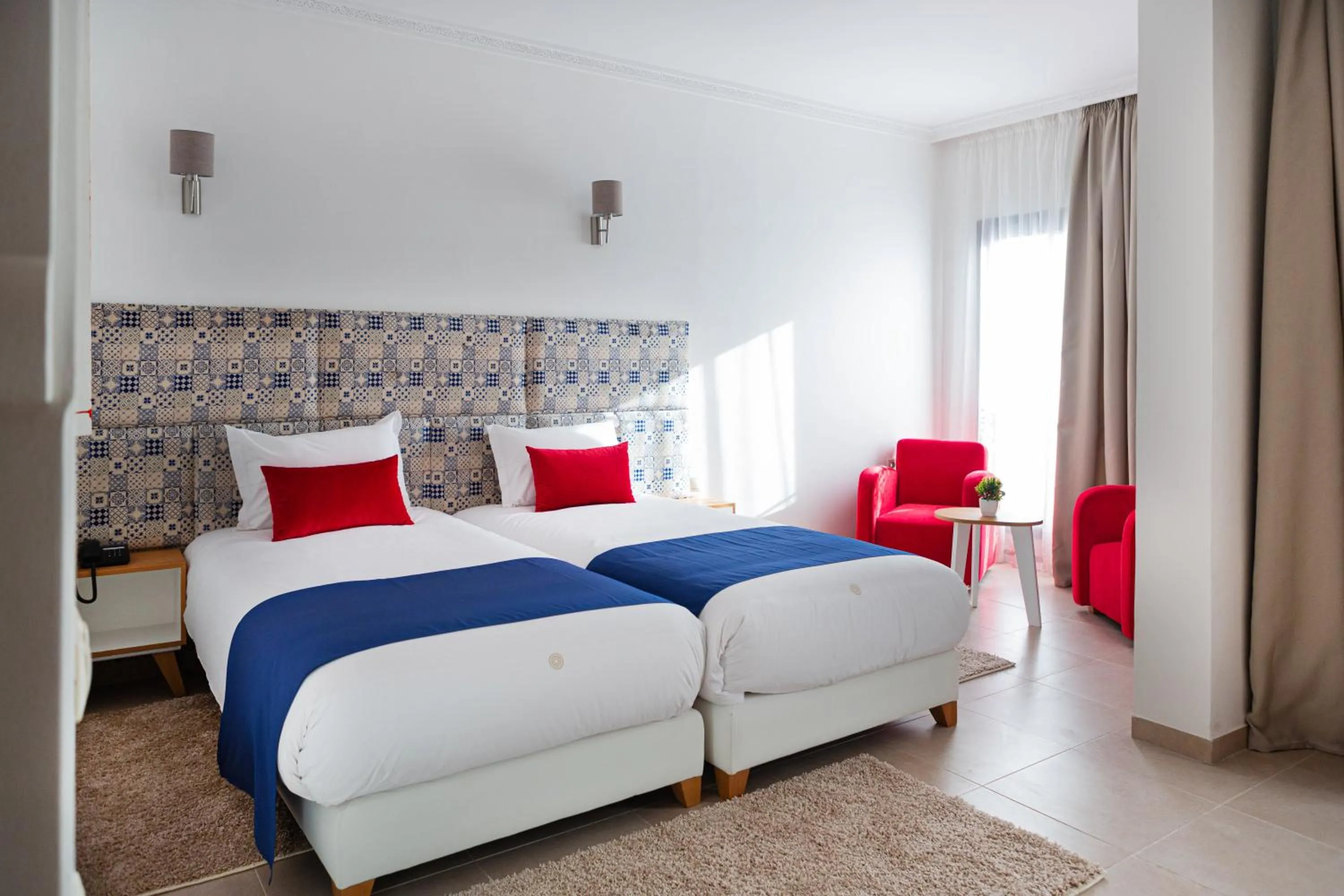 Bed in Hôtel Ibn Batouta