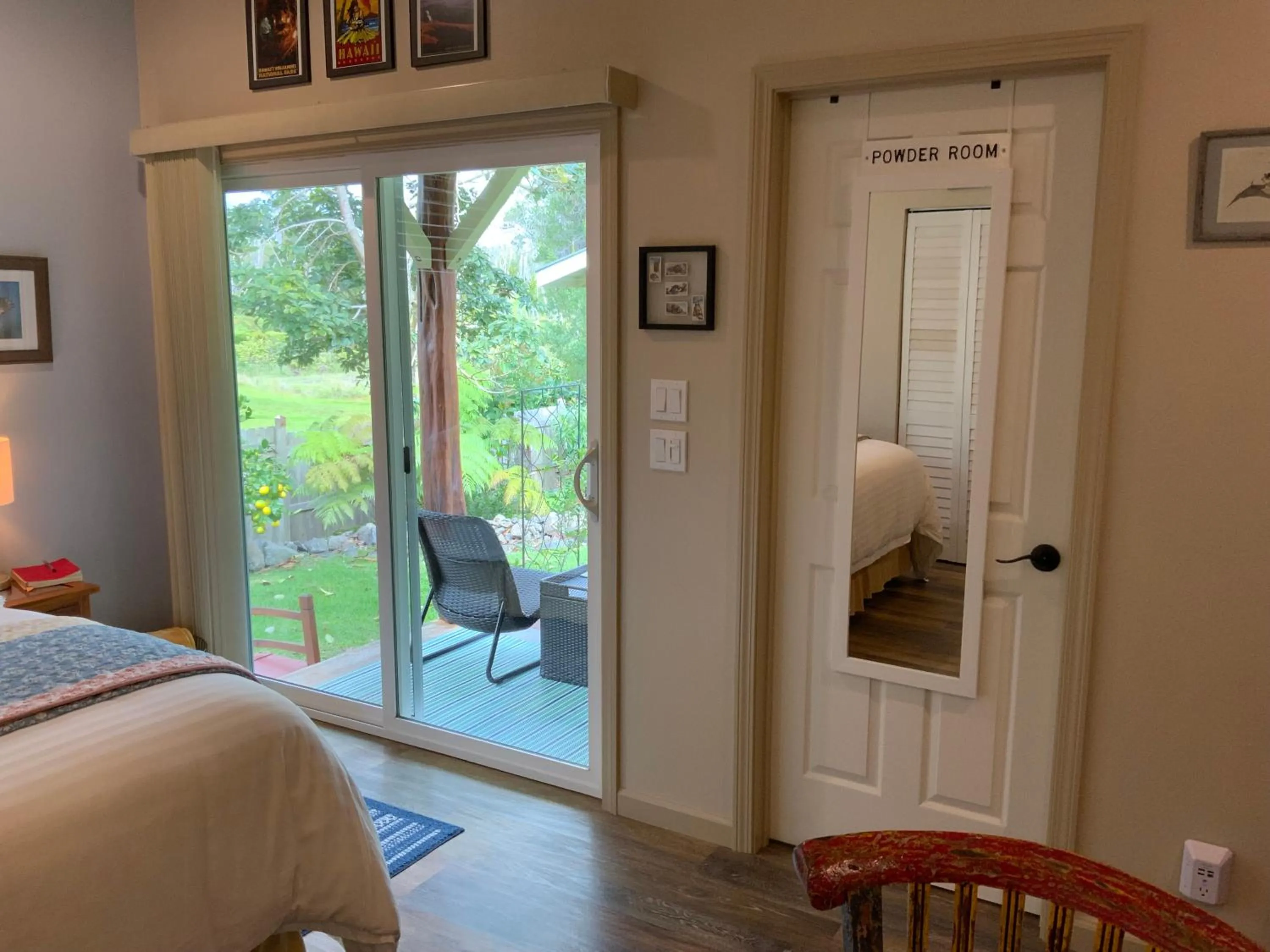 Garden view in Kilauea House