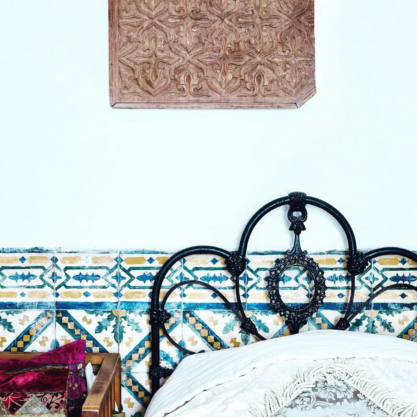 Bed in Riad De La Mer