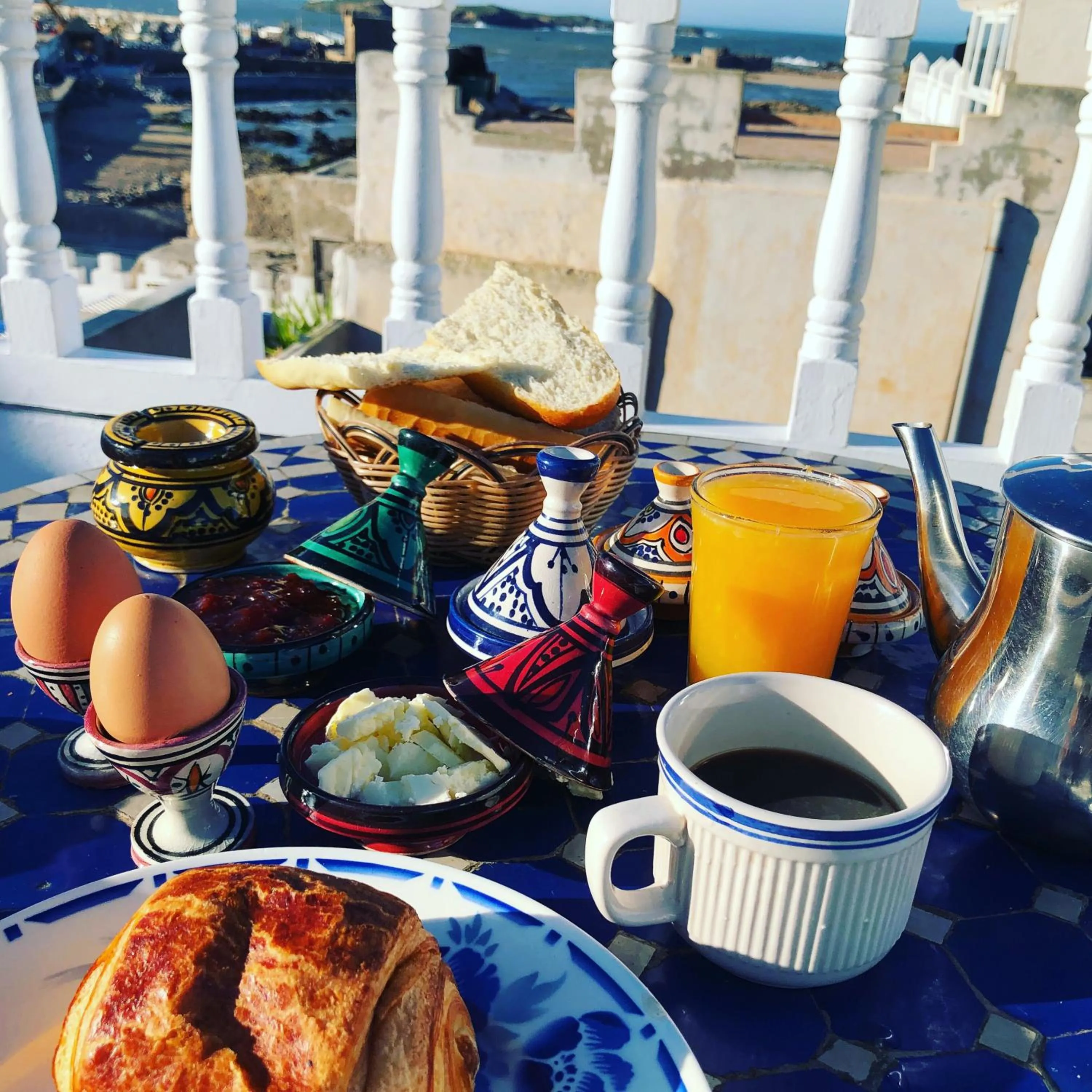 Continental breakfast in Riad De La Mer
