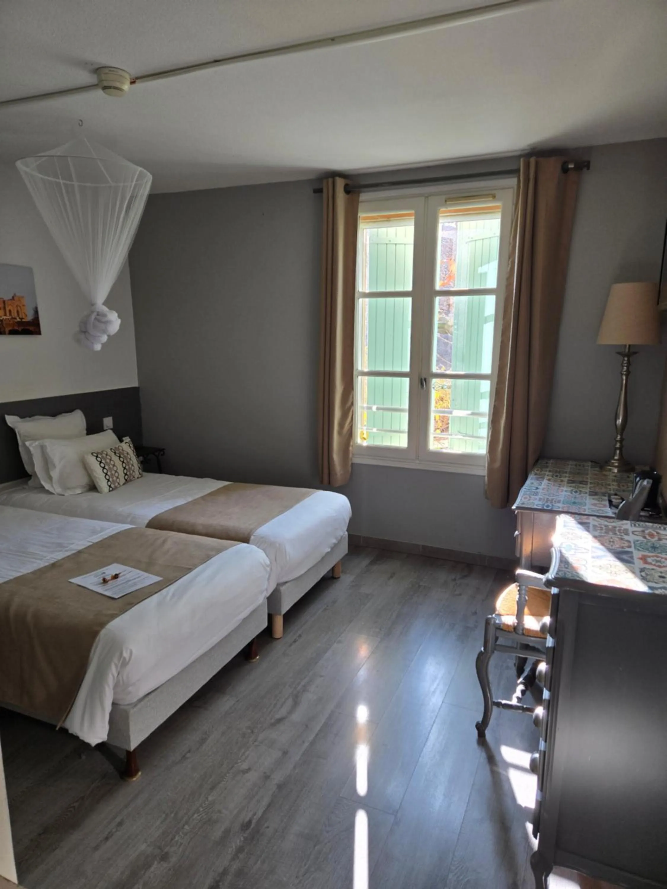 Photo of the whole room, Bed in Logis Hotel la Ferme