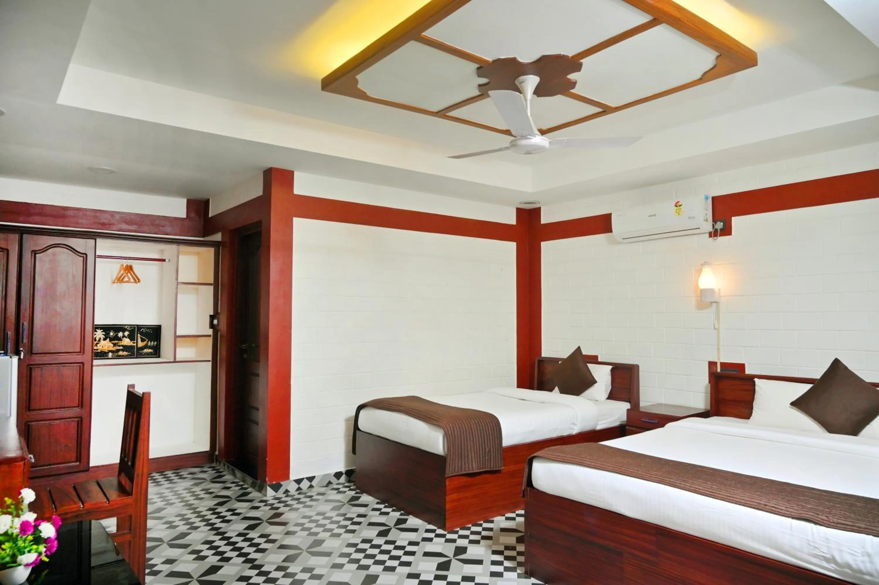 Photo of the whole room, Bed in LEISURE VALLEY BEACH RESORT
