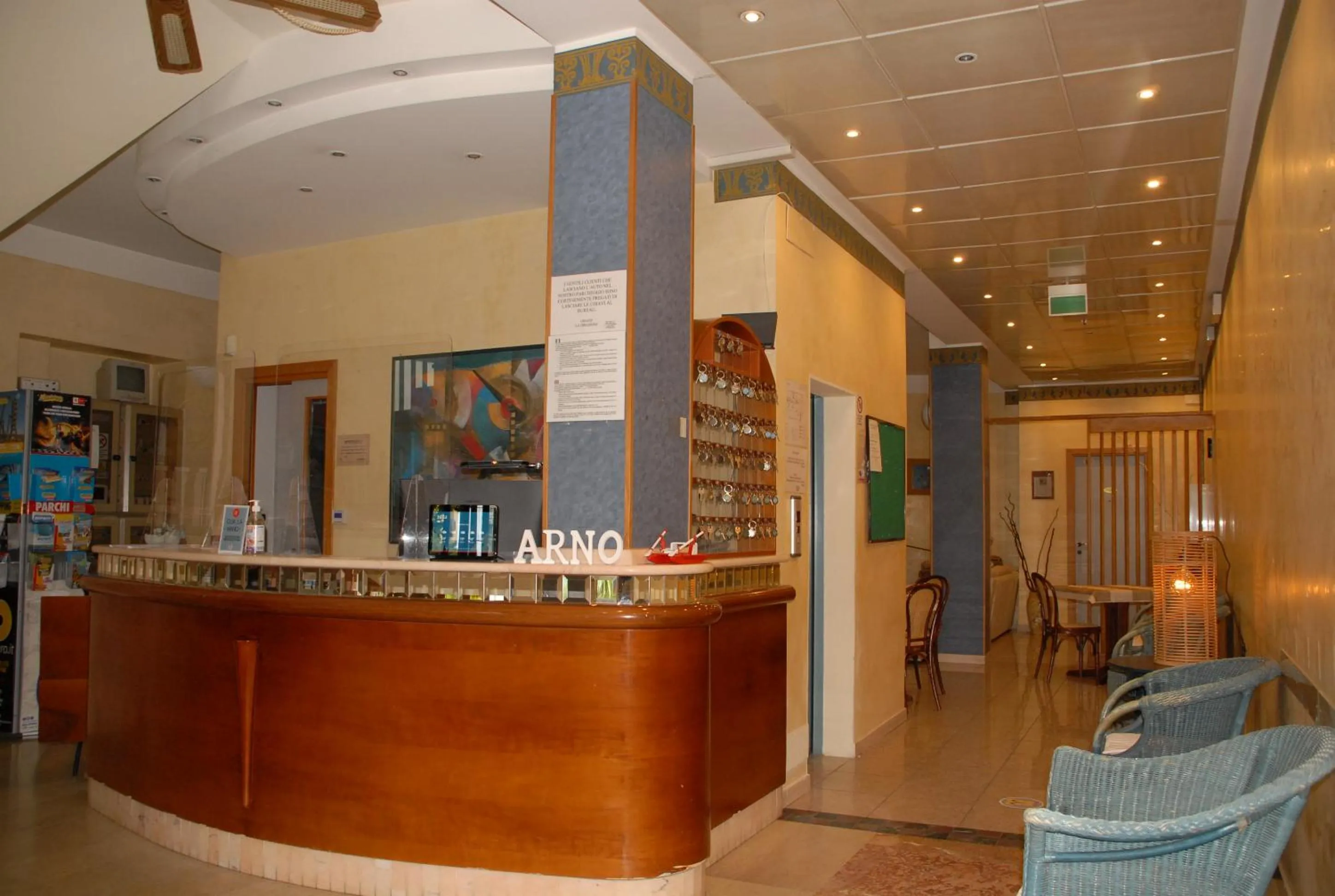Lobby or reception in Hotel Arno