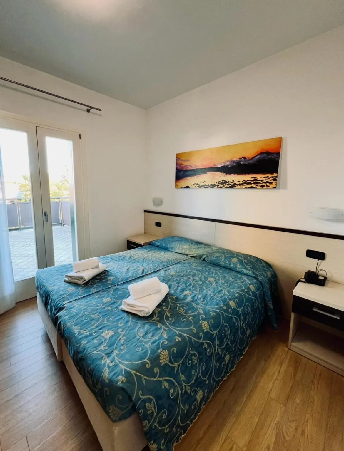 Patio, Bed in Hotel Al Fogo