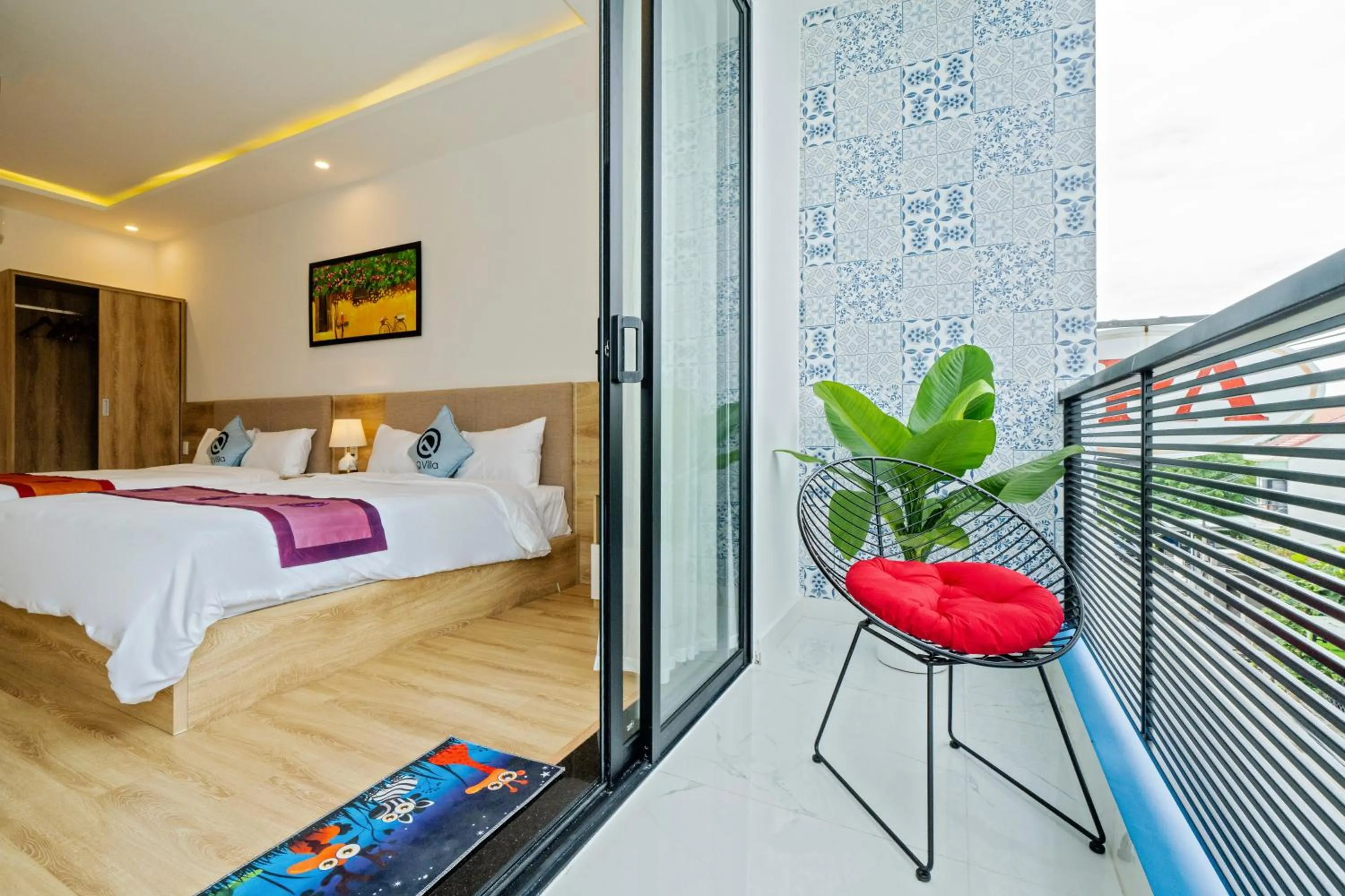 Balcony/Terrace, Bed in Q Villa Hoi An