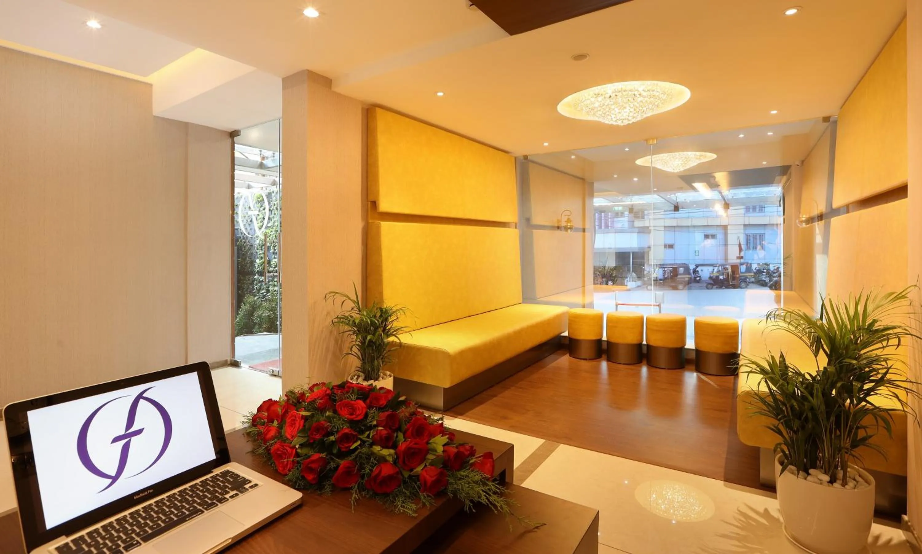 Lobby or reception in Flora Charishma Residency Aluva