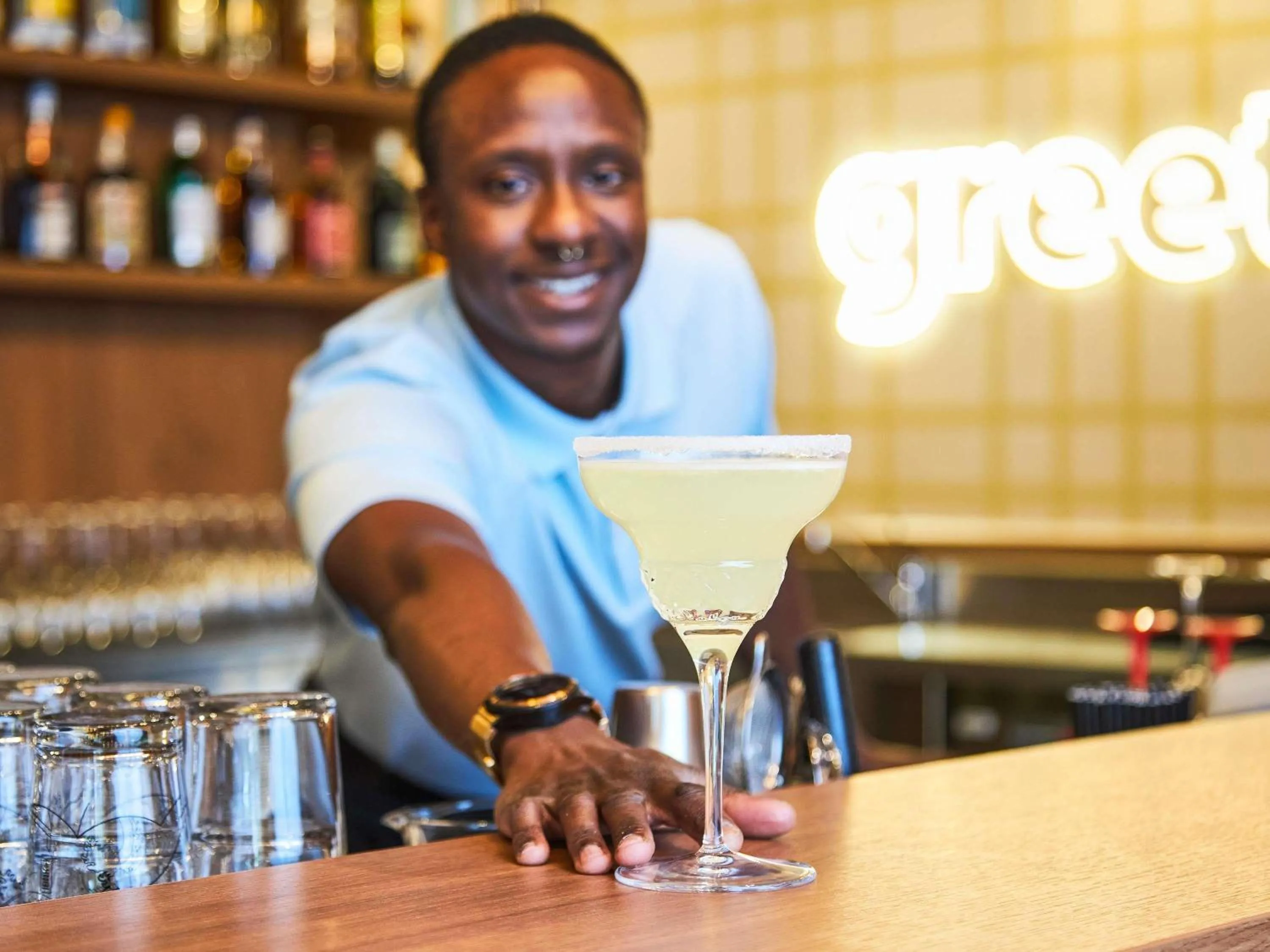 Lounge or bar in greet hotel Marseille Parc Chanot Velodrome