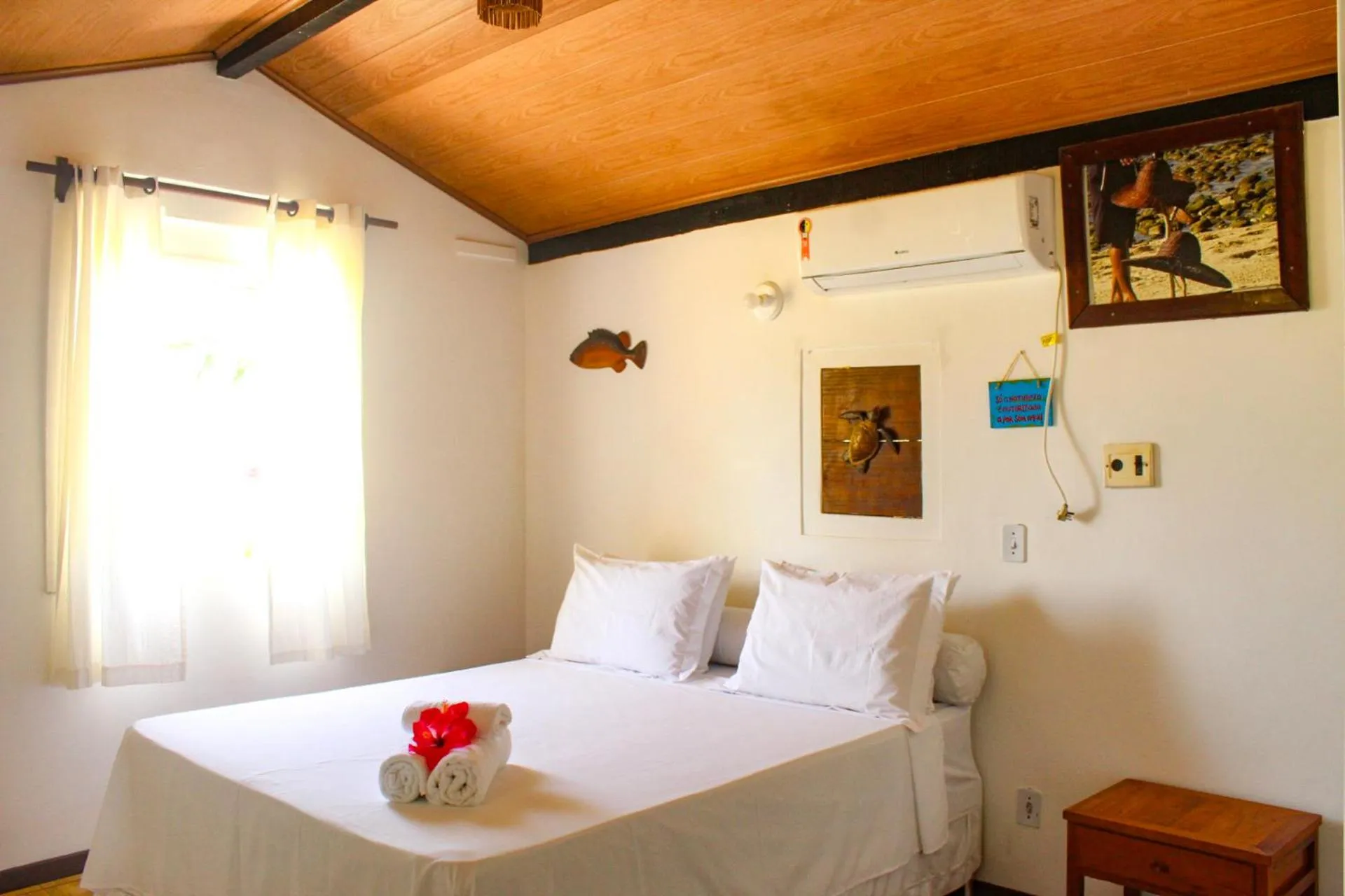 Bed in Pousada Luar das Águas