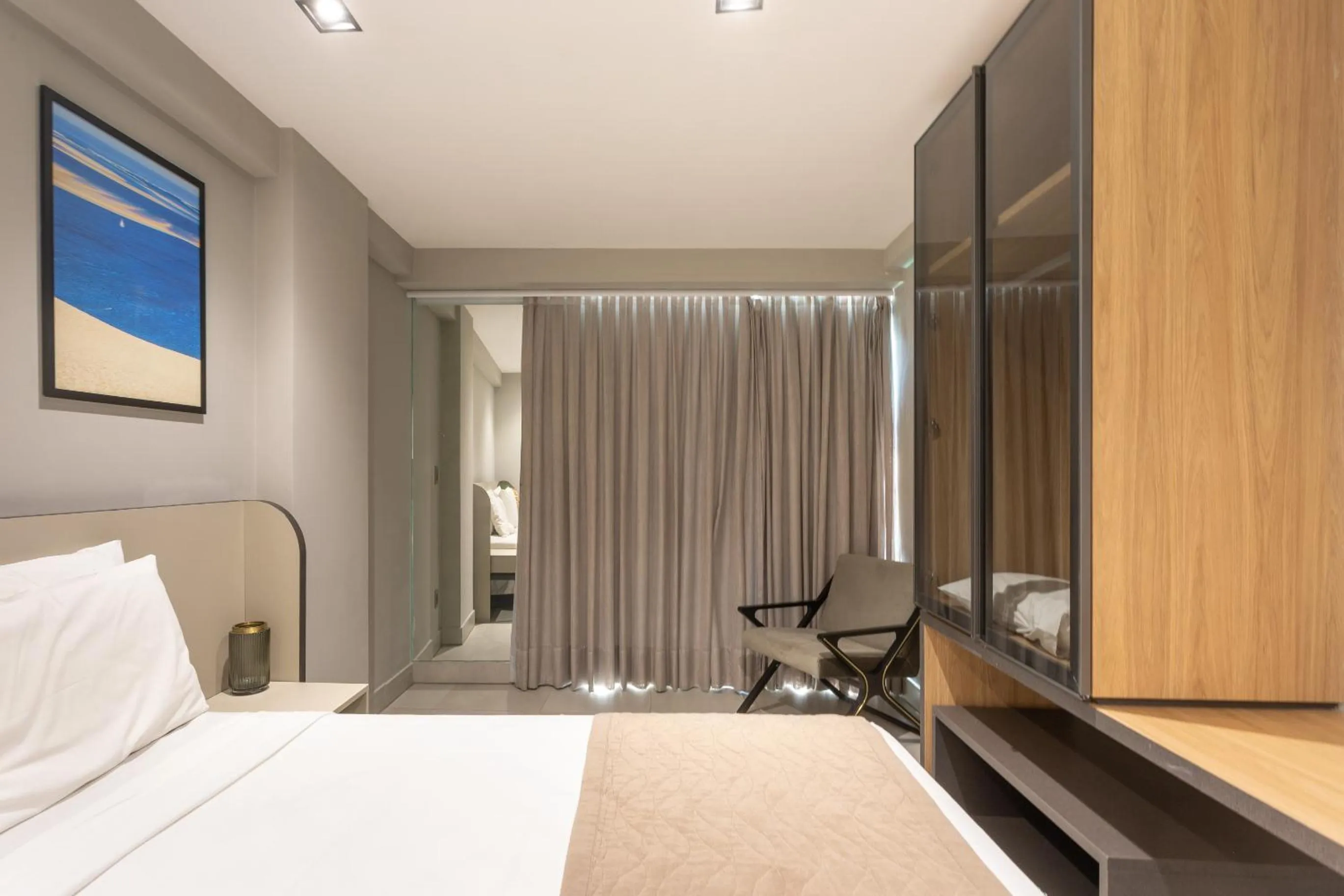 Bed in Infinity at the Sea by Welkom