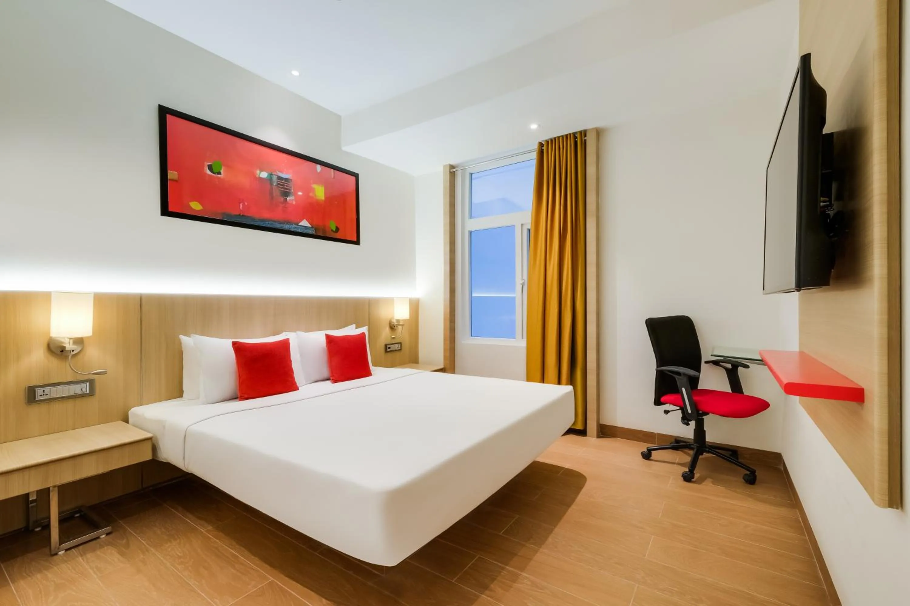 Bedroom, Bed in Red Fox by Lemon Tree Hotels, Vijayawada