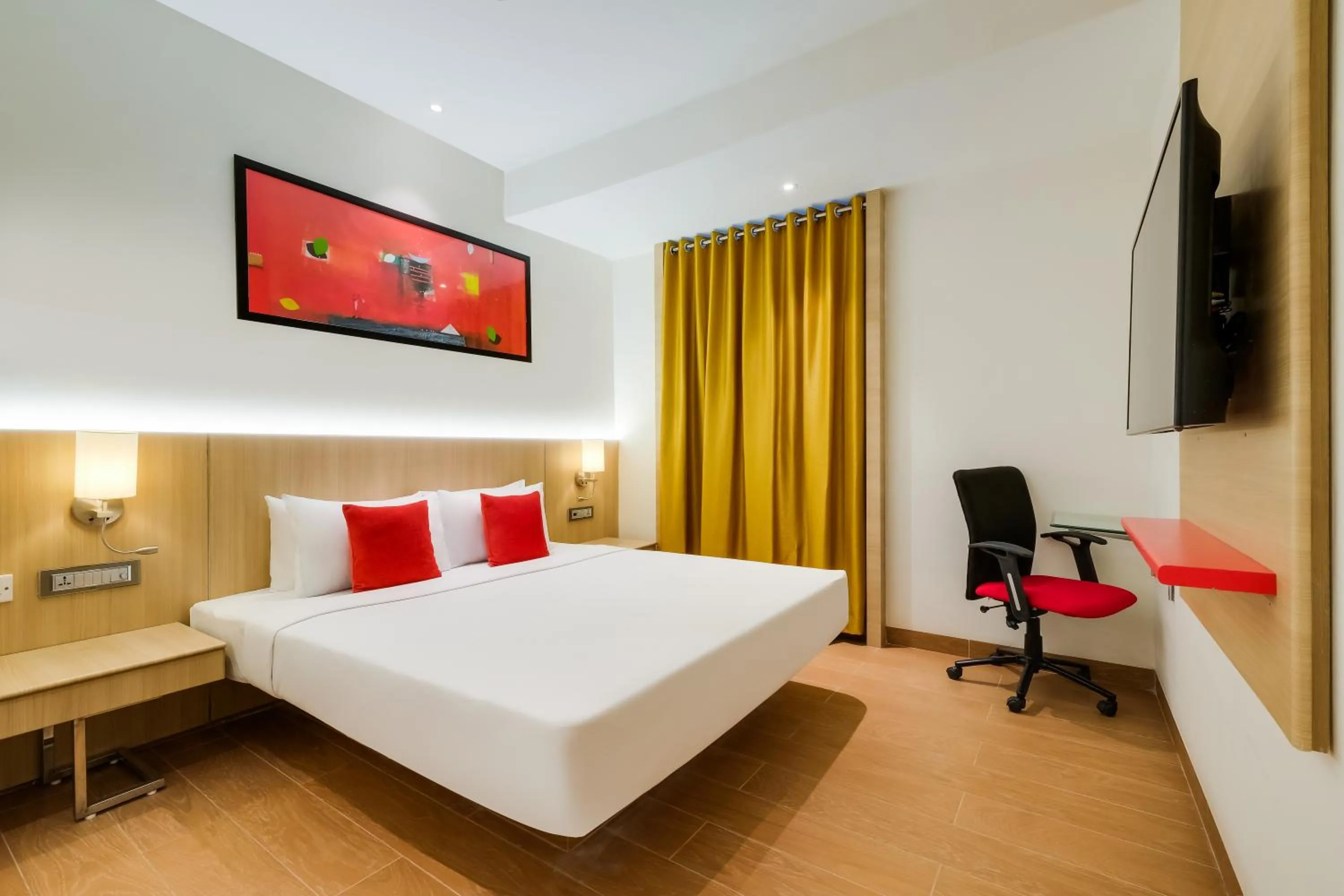 Bedroom, Bed in Red Fox by Lemon Tree Hotels, Vijayawada
