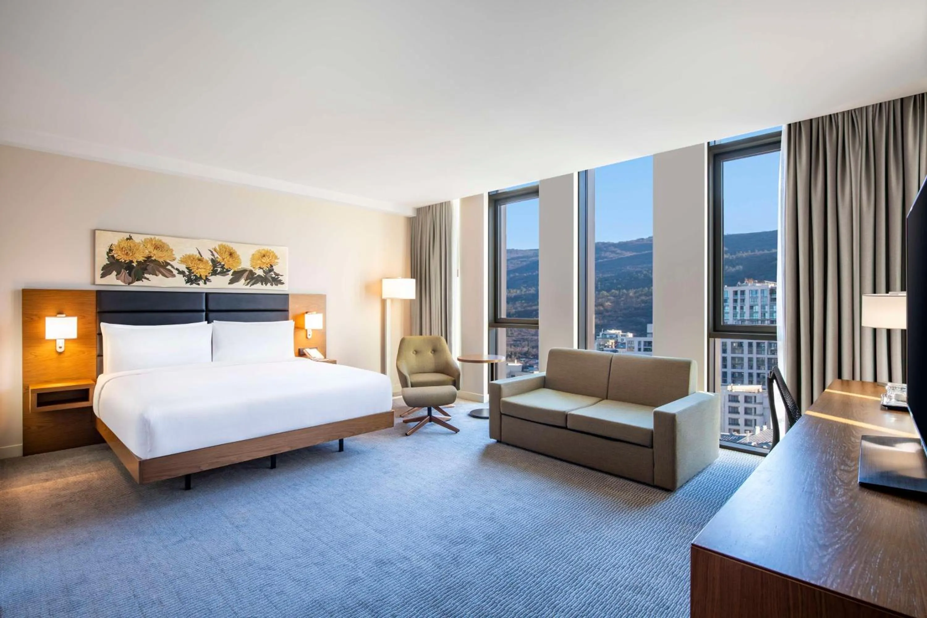 Bed in Hilton Garden Inn Tbilisi Chavchavadze