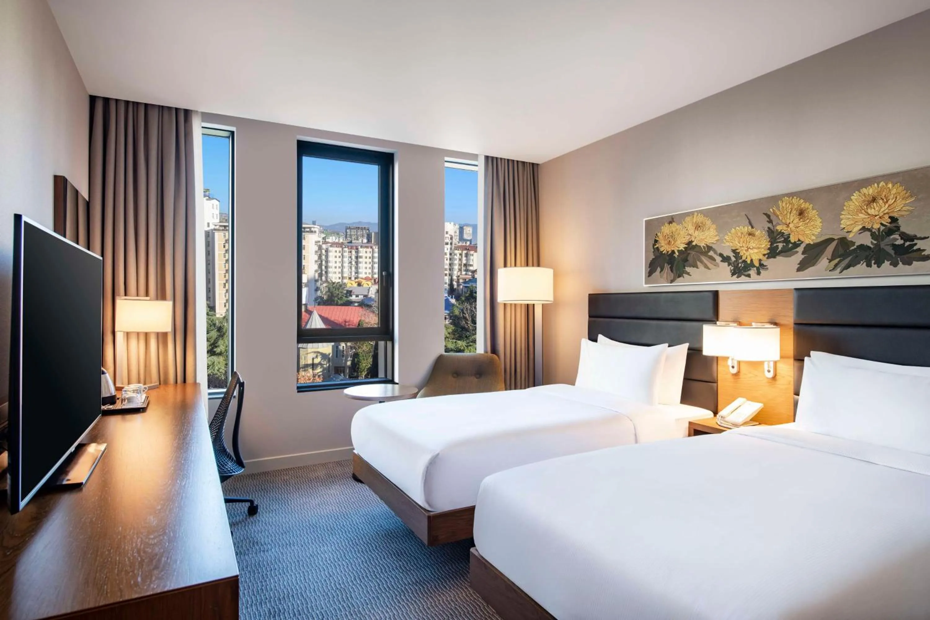 Bed in Hilton Garden Inn Tbilisi Chavchavadze