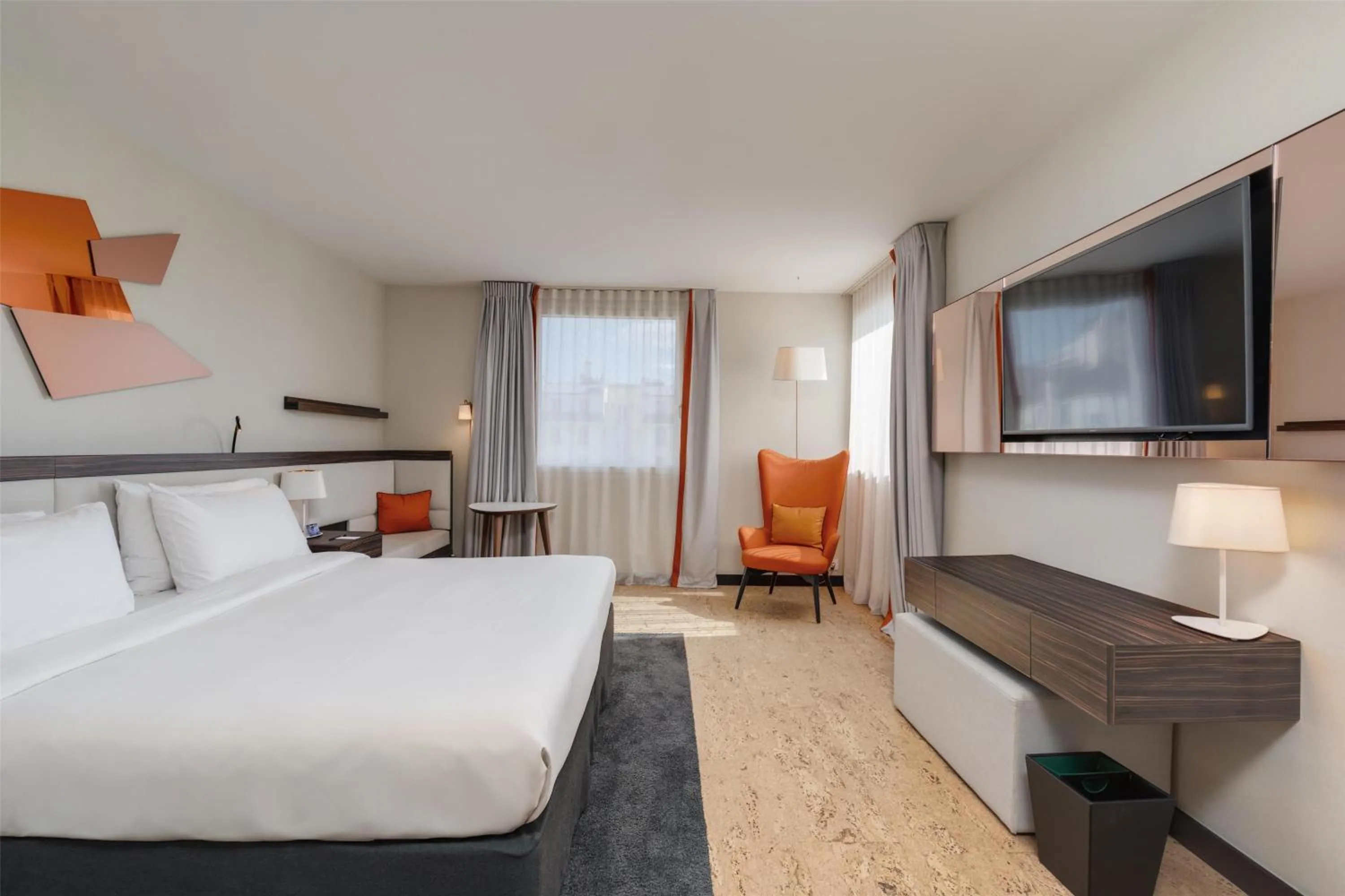 Bedroom, Bed in Radisson Blu Hotel, Paris Boulogne