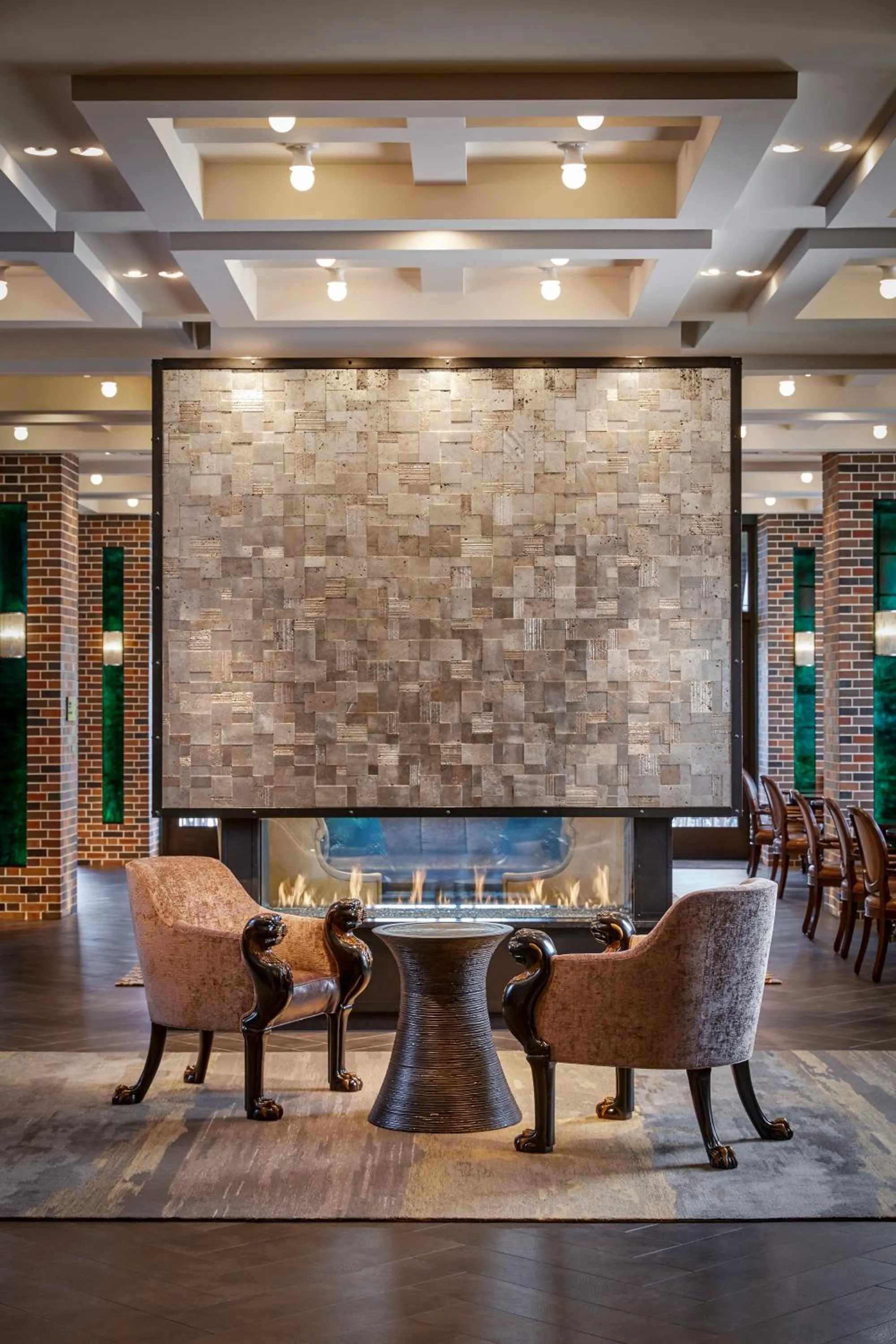 Seating area in Lodge Kohler