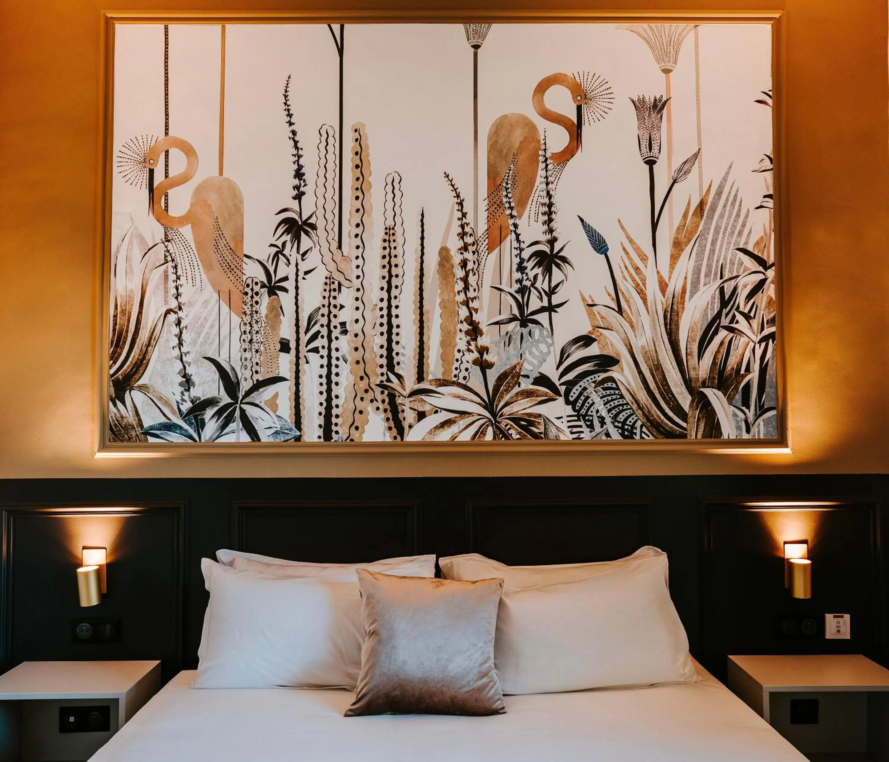 Bed in Hôtel Fesch & Spa