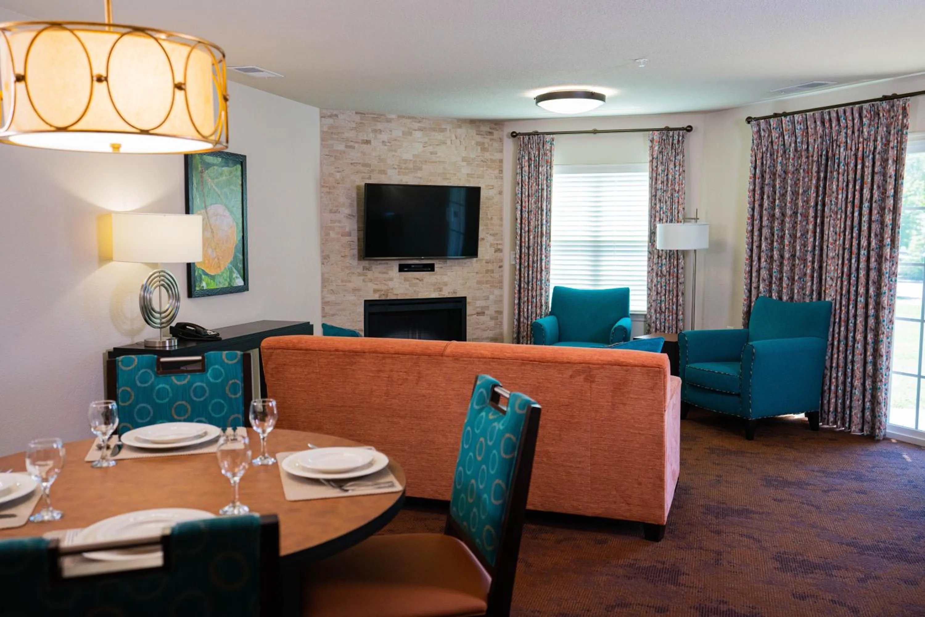 Living room in The Colonies at Williamsburg