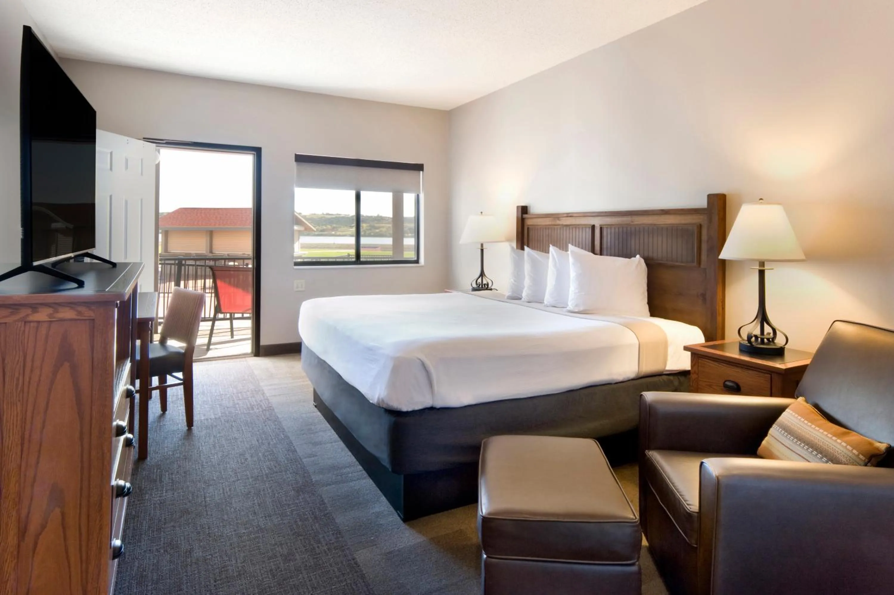 Bed in Cedar Shore Resort