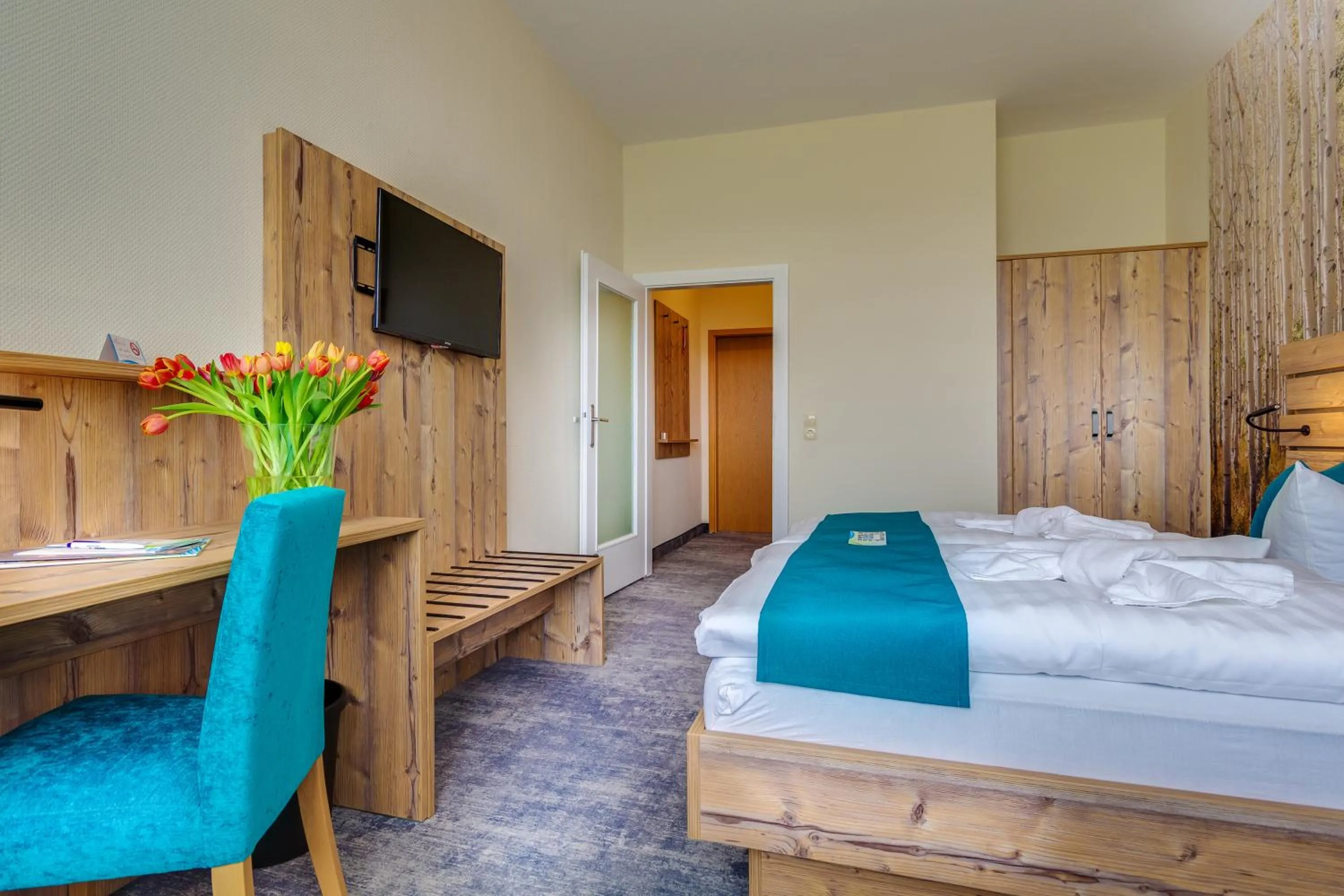 Photo of the whole room, Bed in Panorama Ferien Hotel Harz