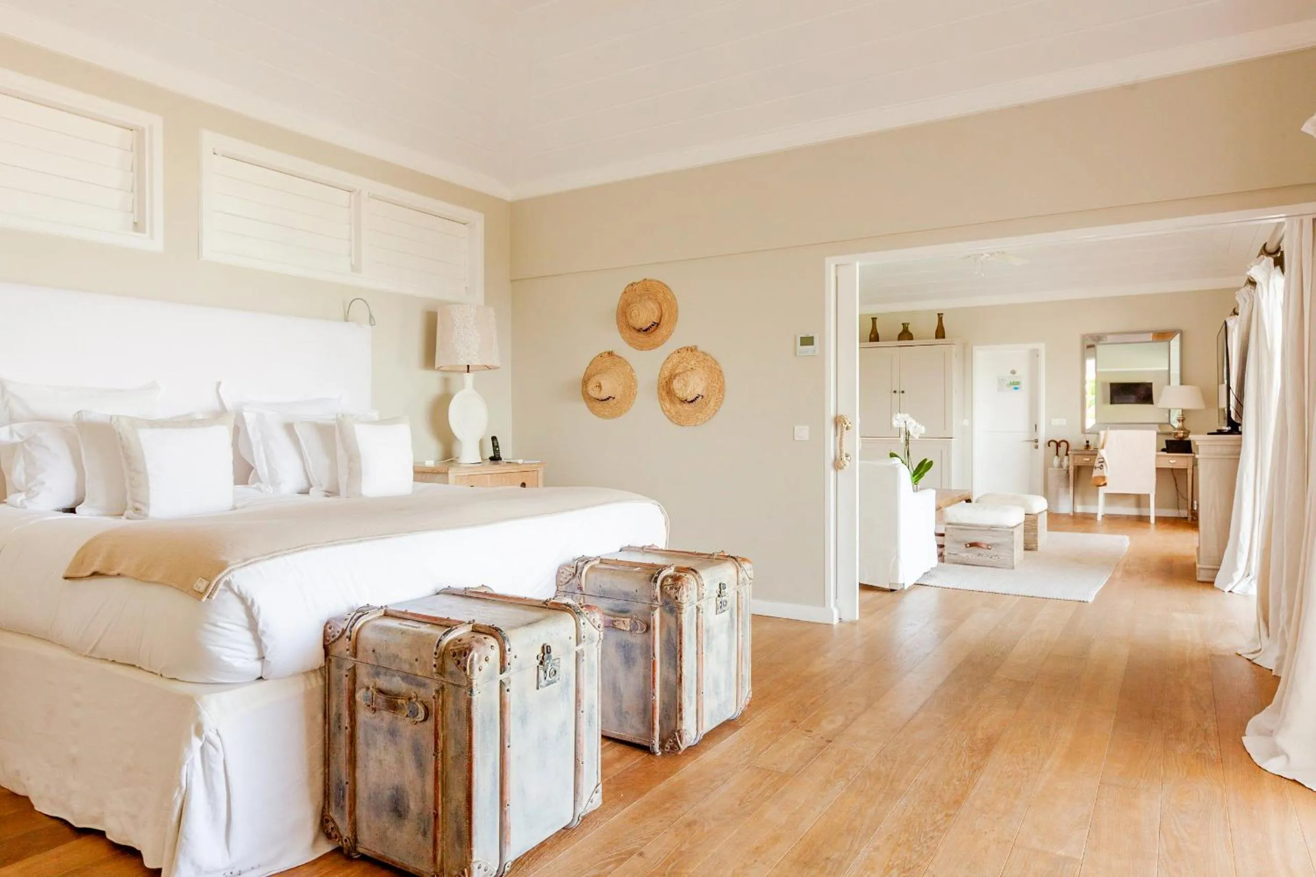 Bed in Le Toiny Hotel & Beach Club