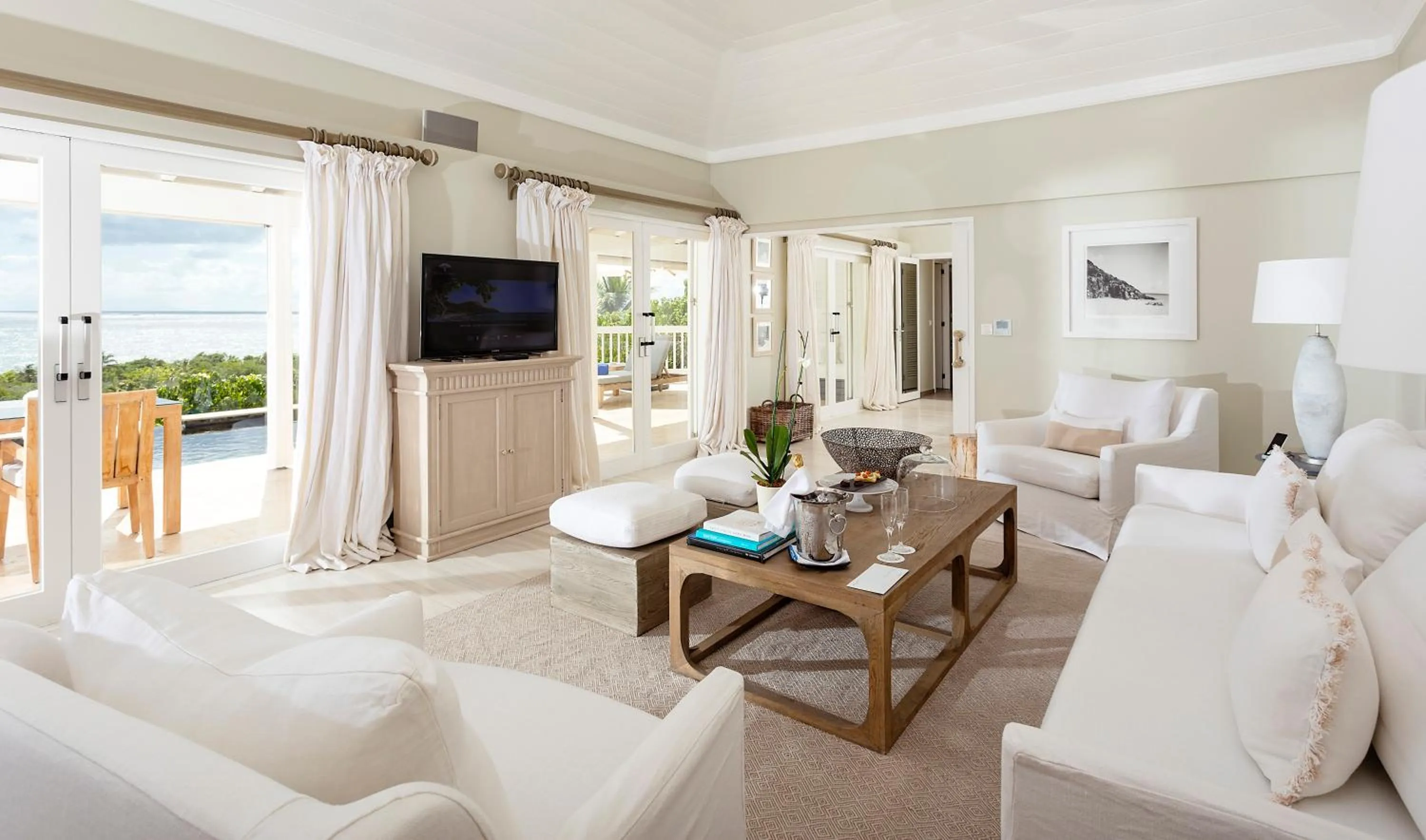 Living room in Le Toiny Hotel & Beach Club