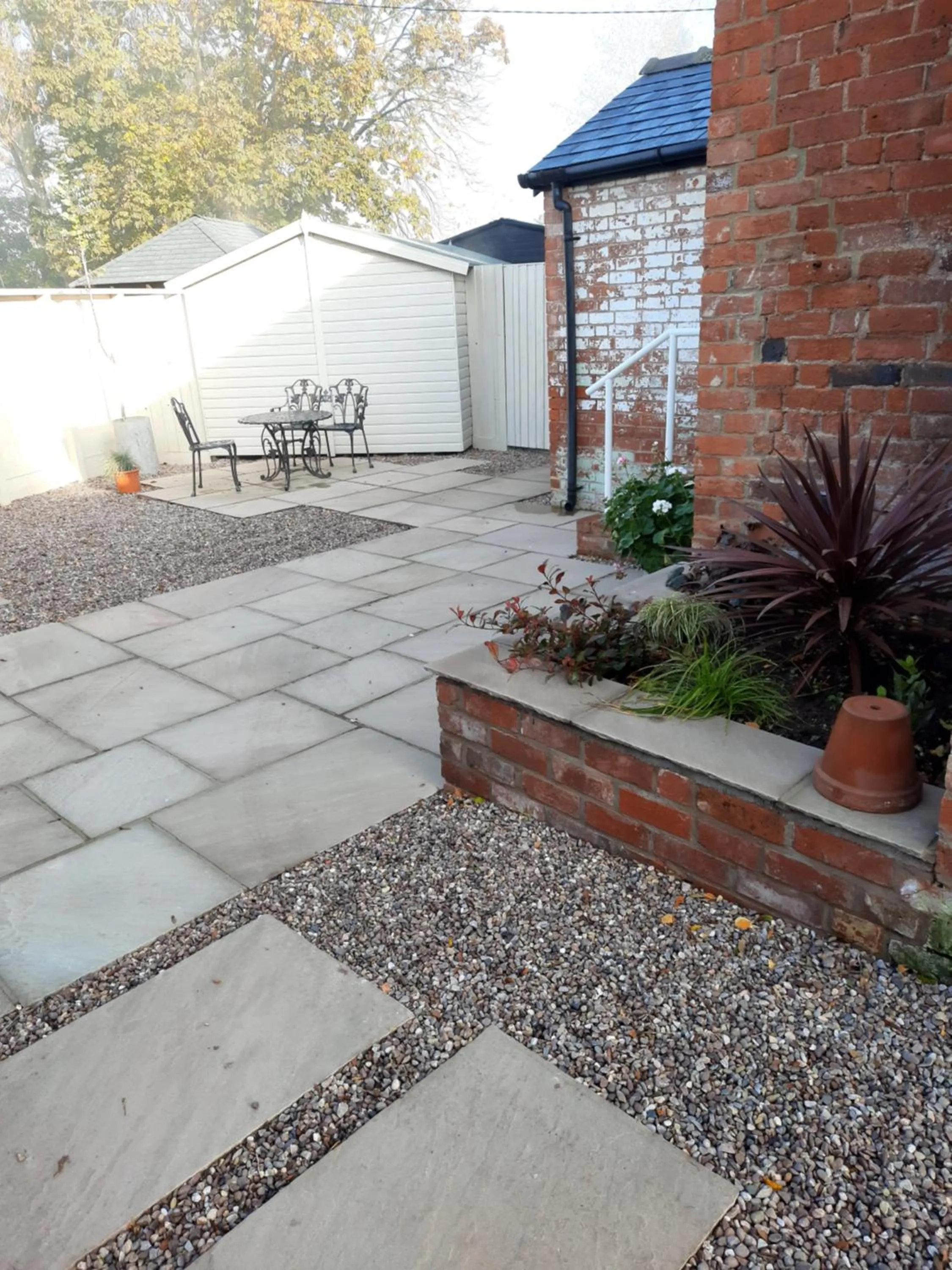 Garden view in The Priory