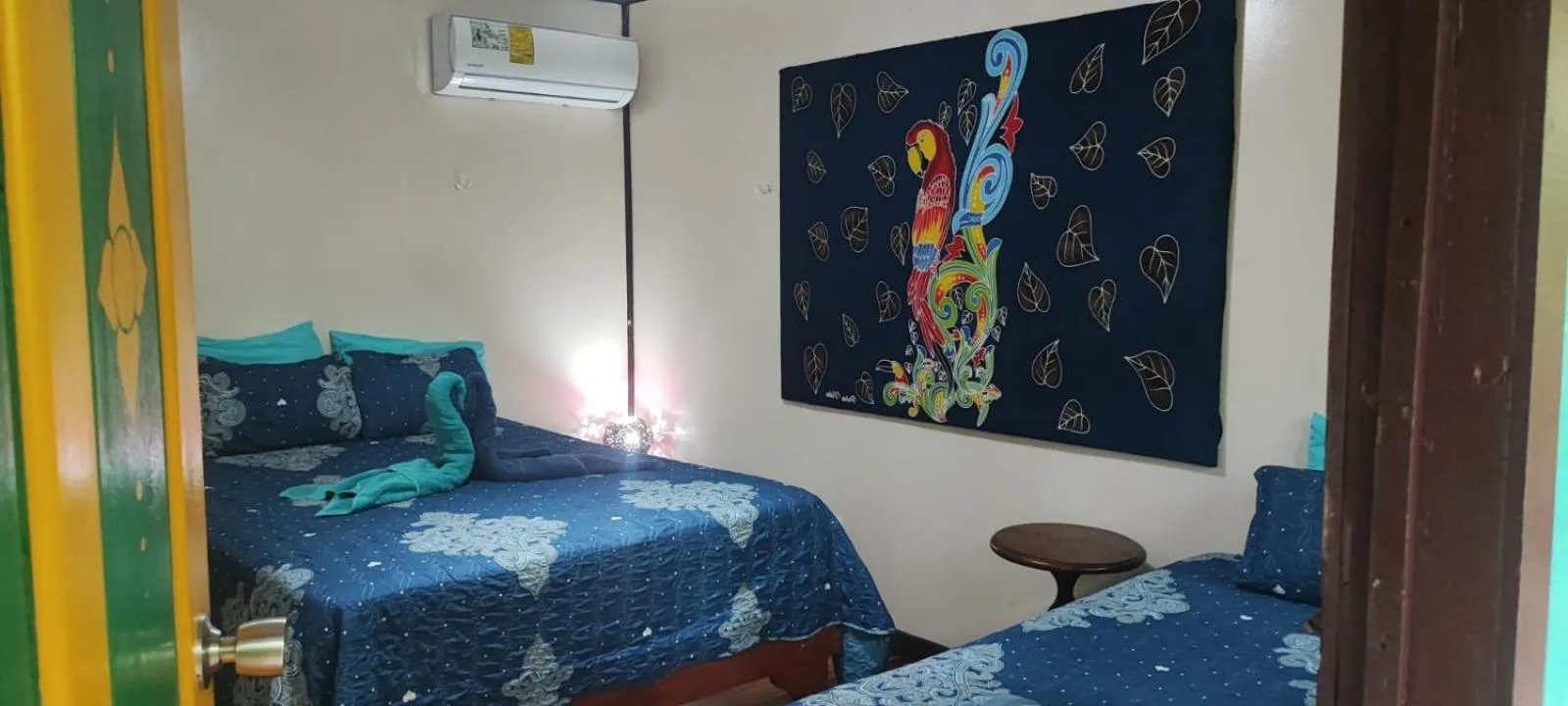 Bed in Cabinas Tortuguero