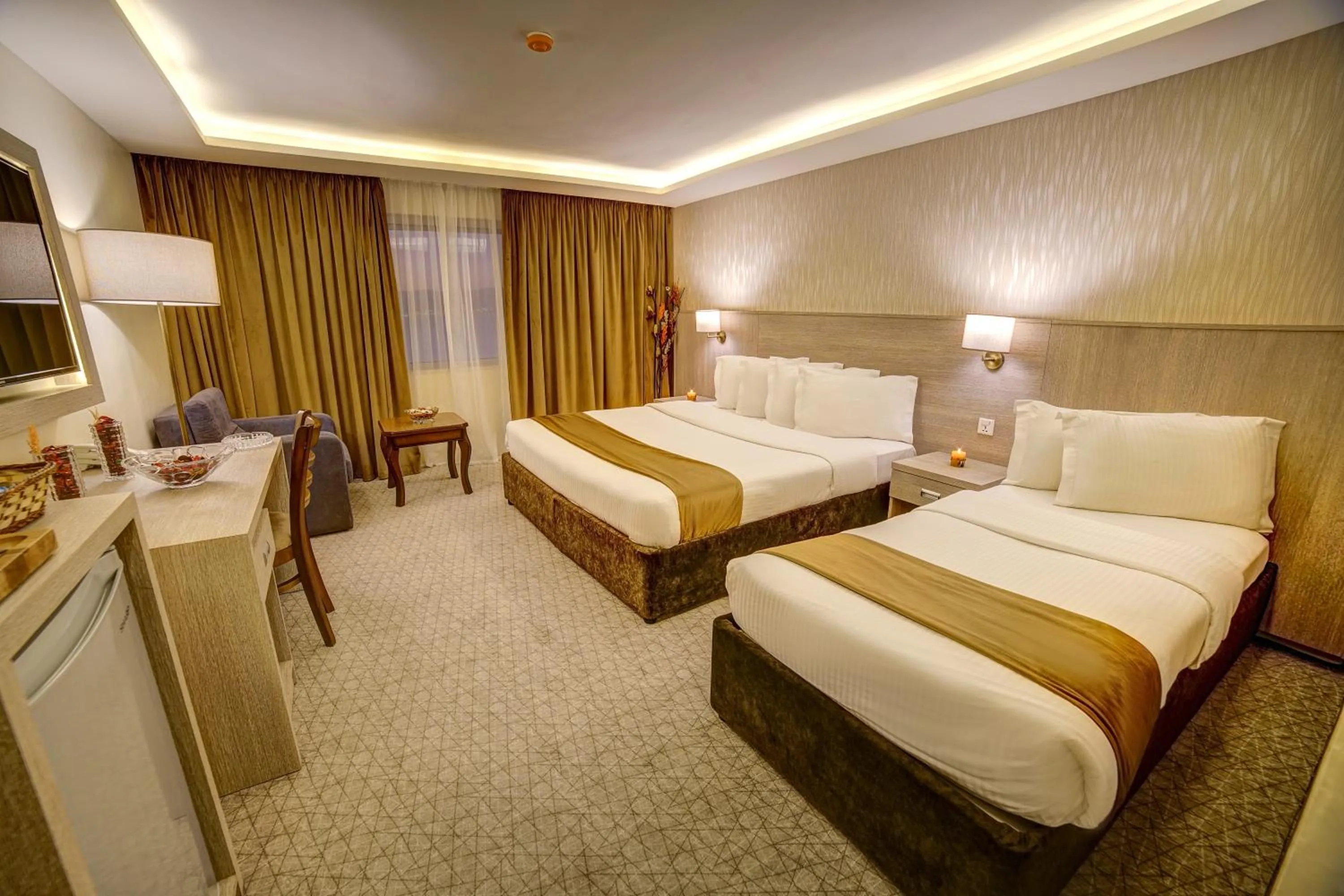 Bed in Nairoukh Hotel Aqaba