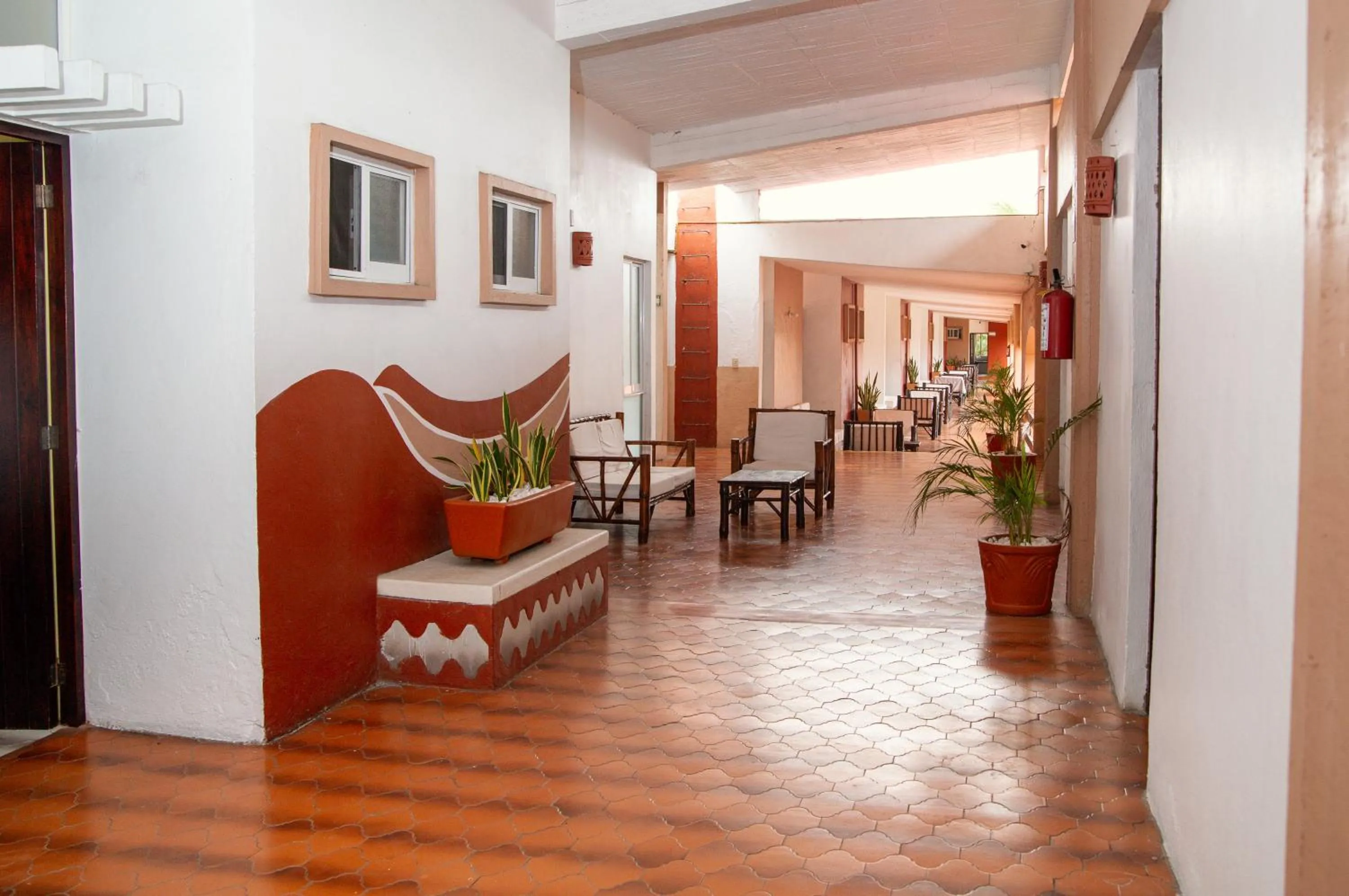 Living room in Hotel Zihua Caracol