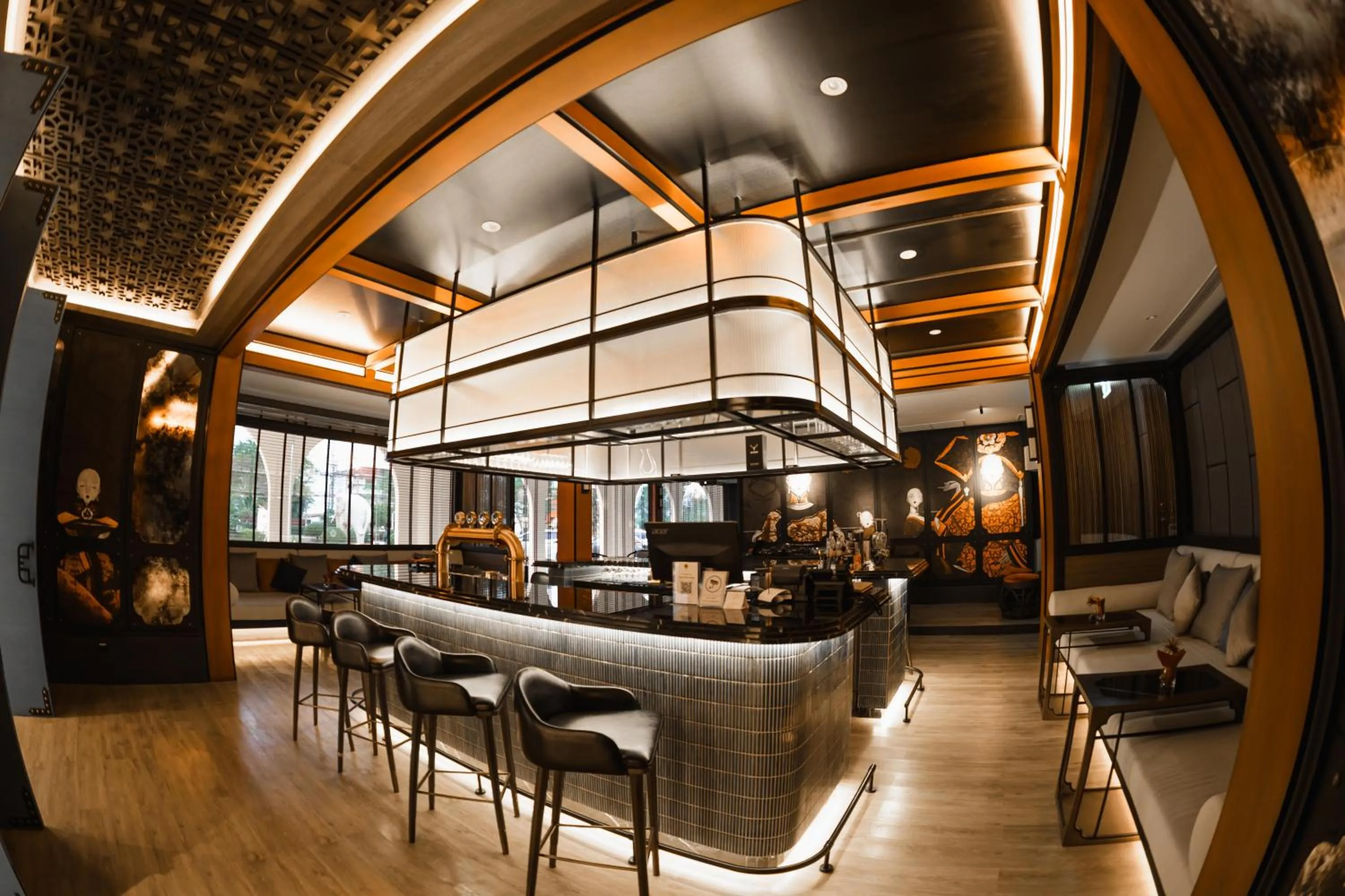 Lounge or bar in Indochina Hotel