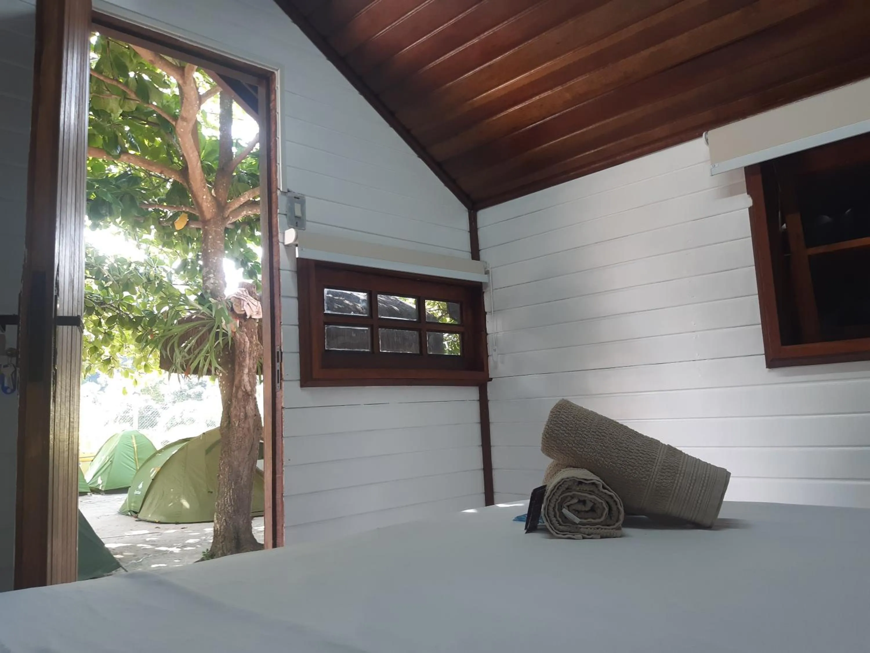 Bed in Raio de Sol pousada & camping