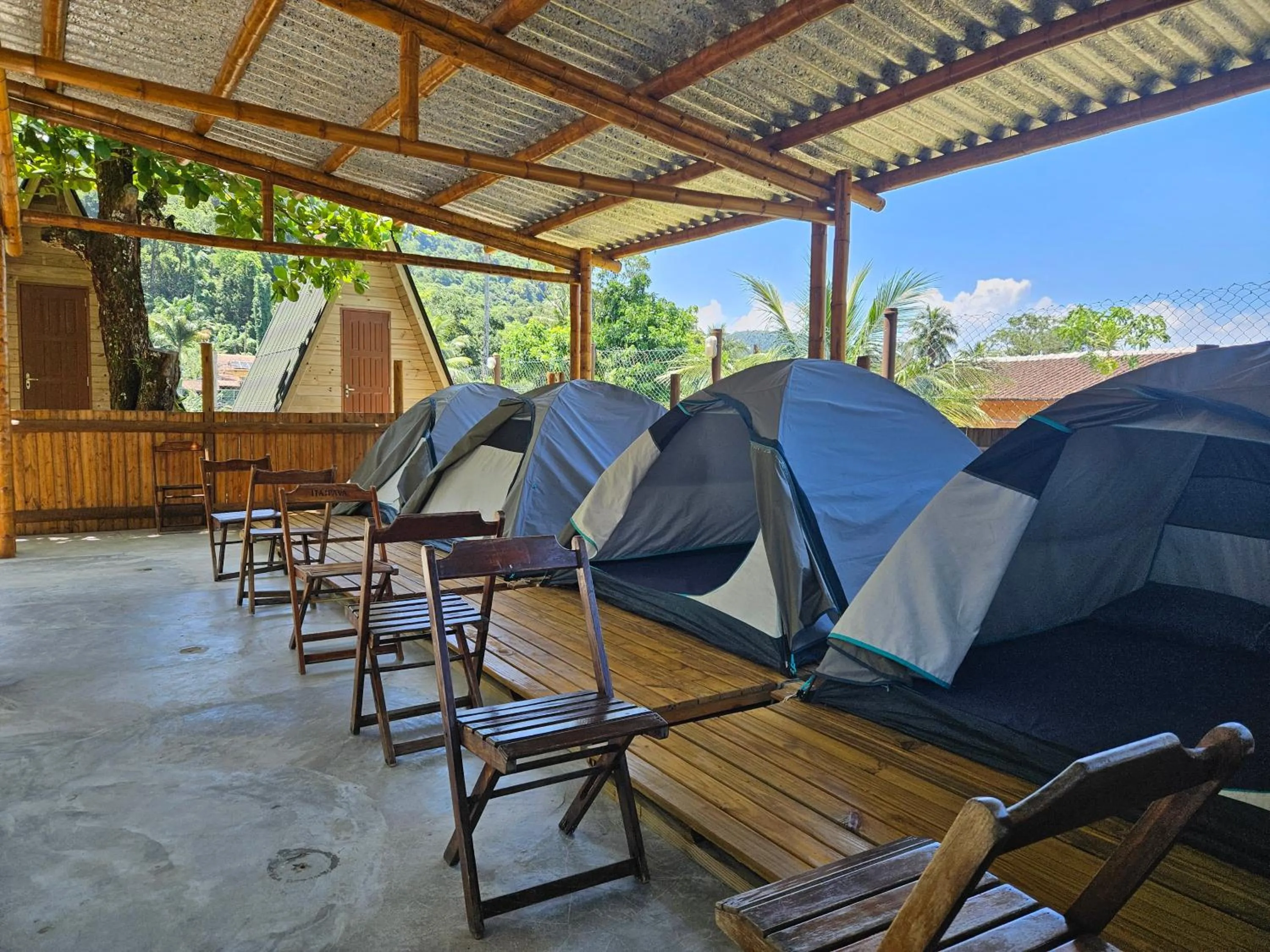 Patio in Raio de Sol pousada & camping
