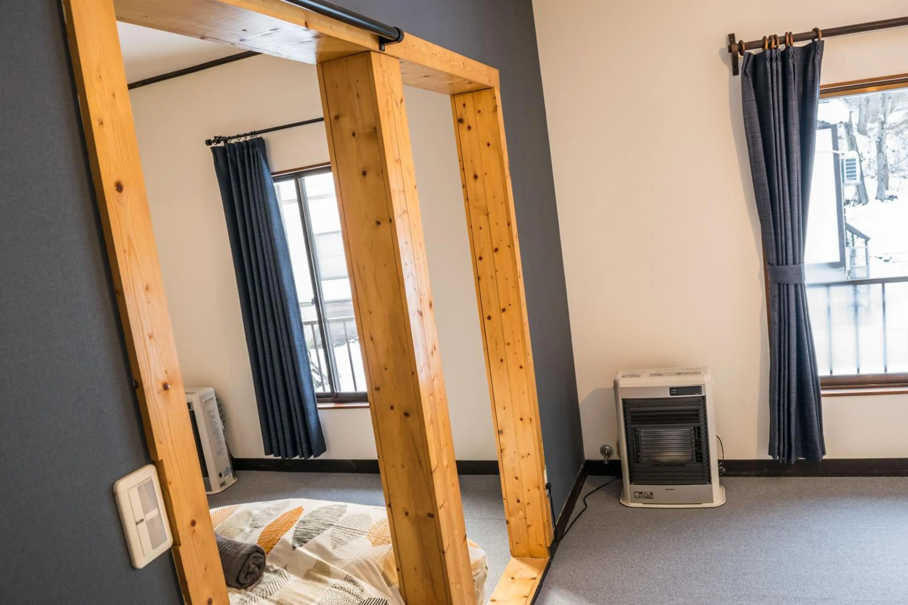 Photo of the whole room, Bed in Myoko House