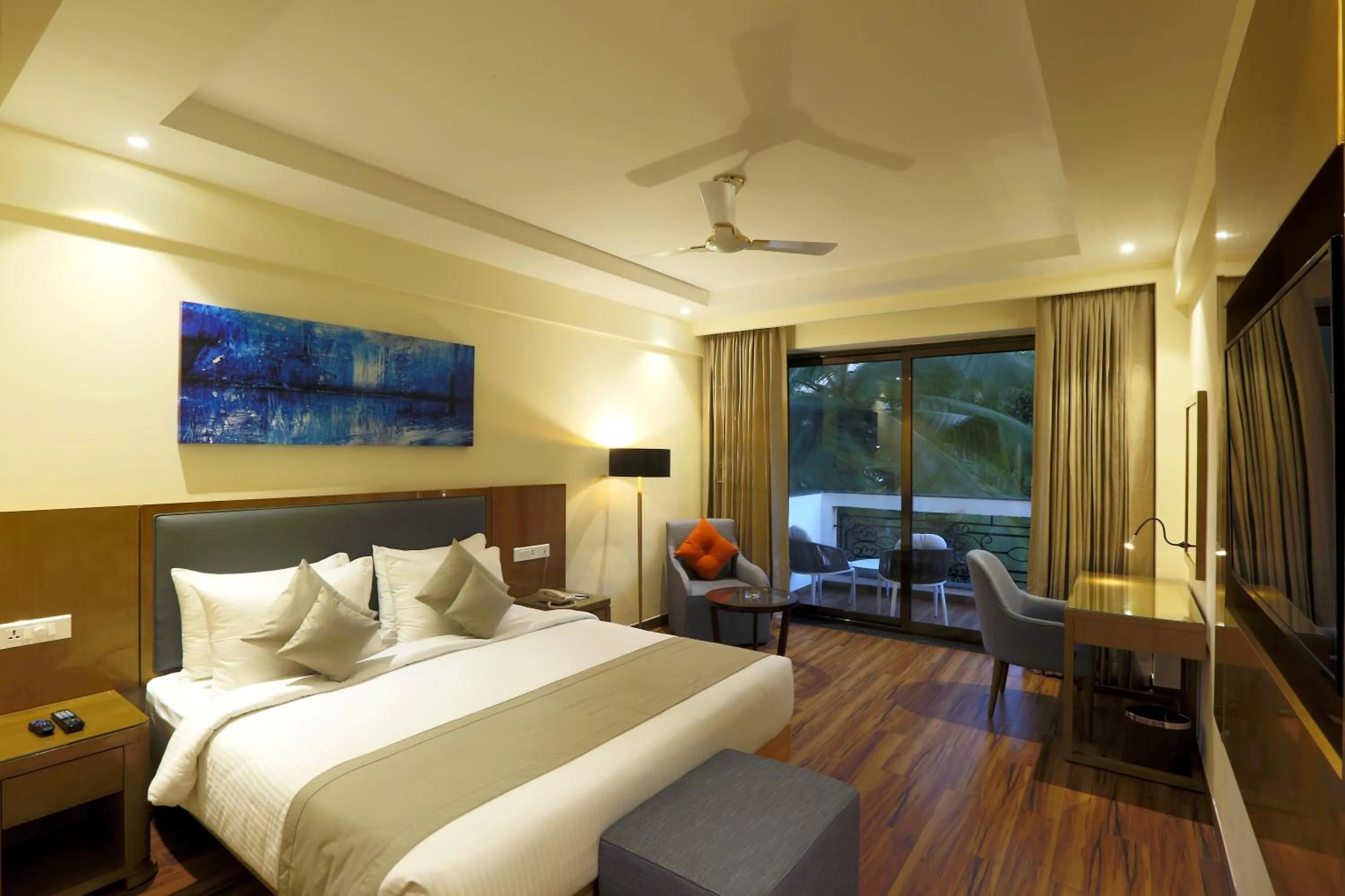 Photo of the whole room, Bed in Resort The Lohias, Goa Candolim