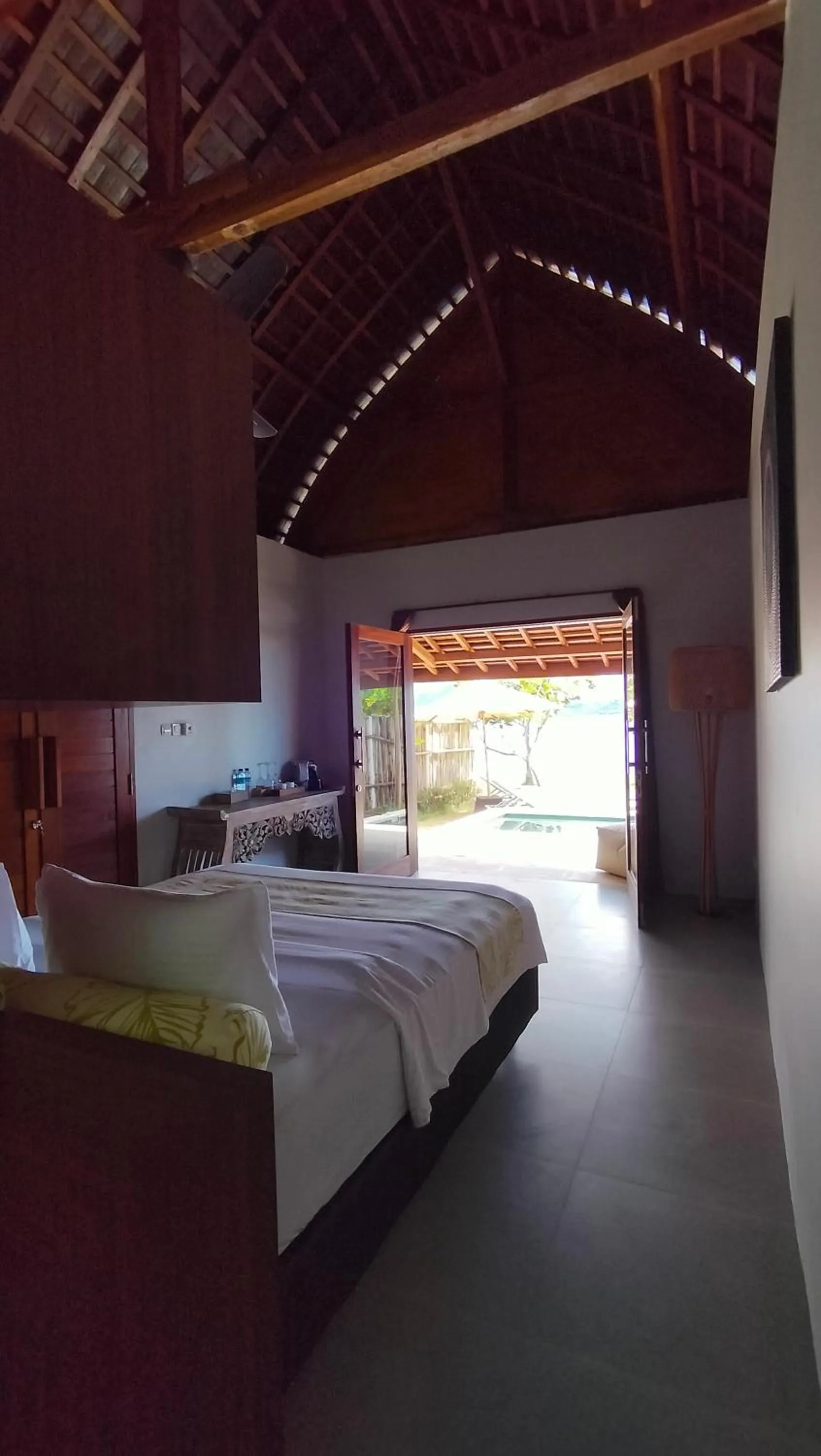 Bed in The Club Villas Lombok