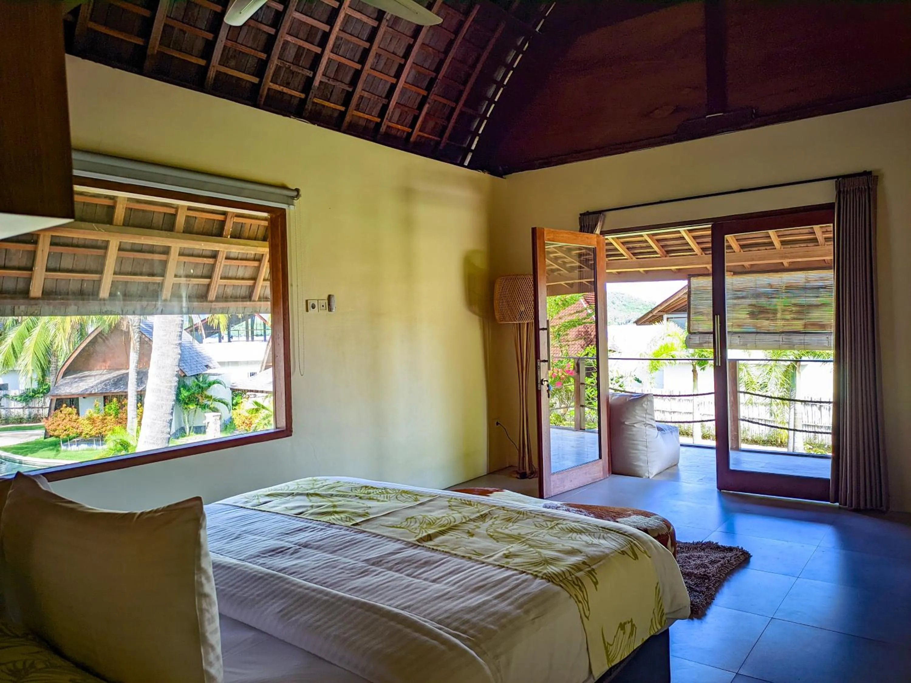 Bed in The Club Villas Lombok