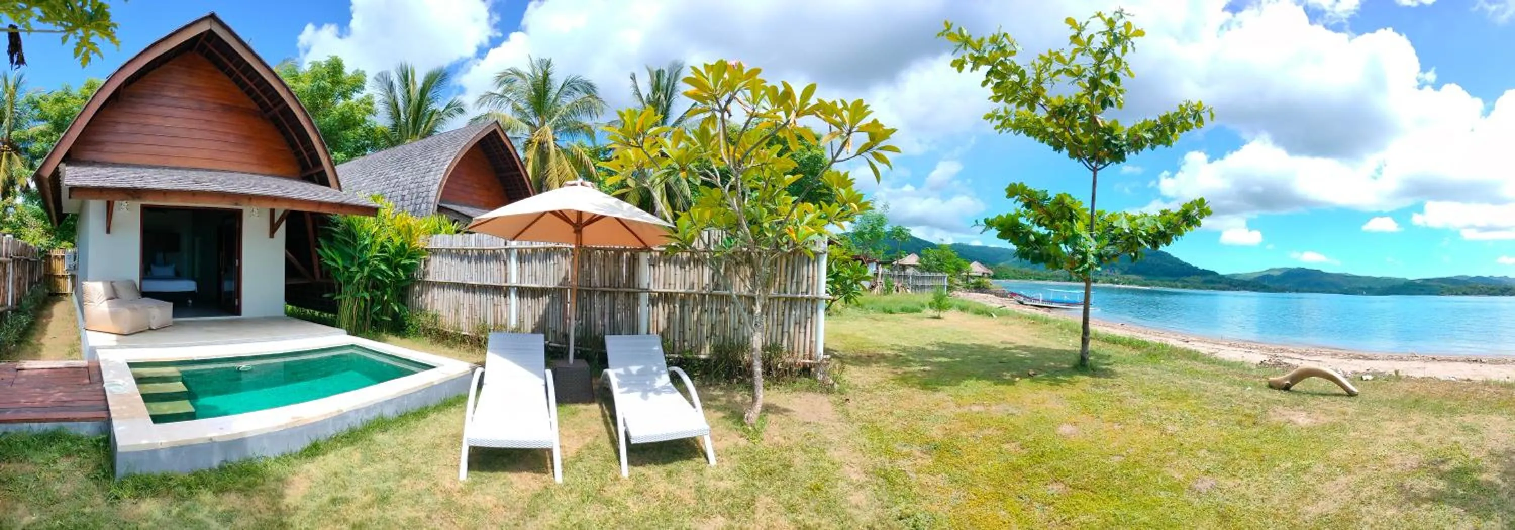Pool view in The Club Villas Lombok