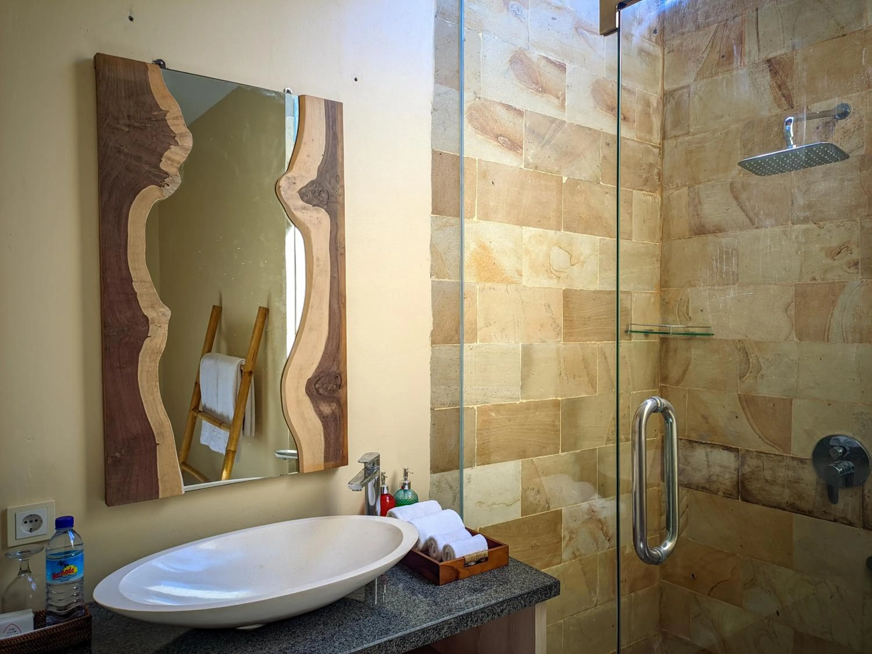 Shower in The Club Villas Lombok
