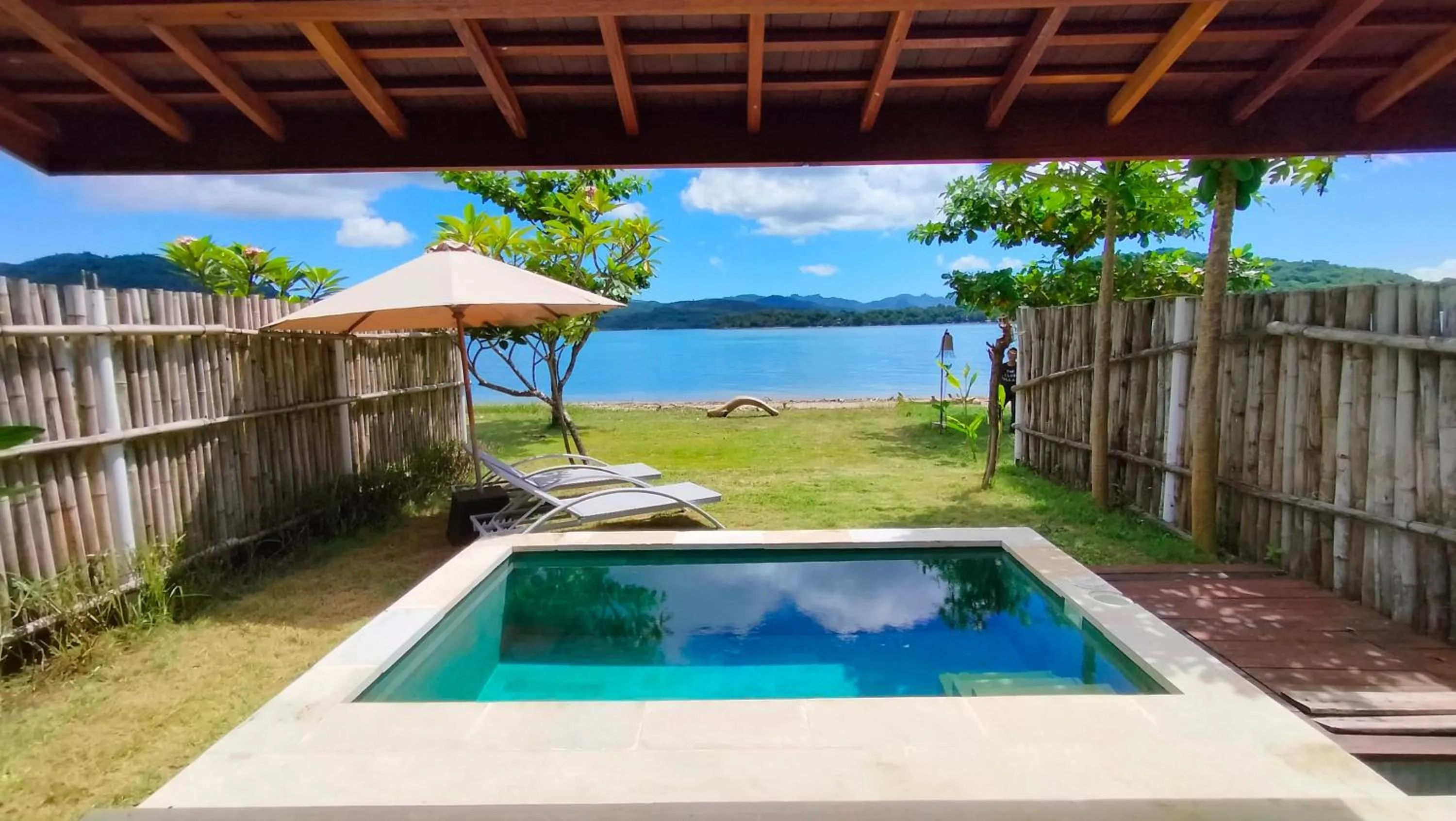 Pool view in The Club Villas Lombok
