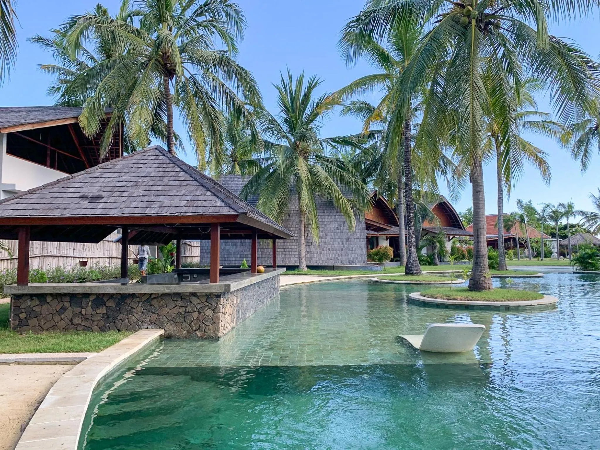 Pool view in The Club Villas Lombok