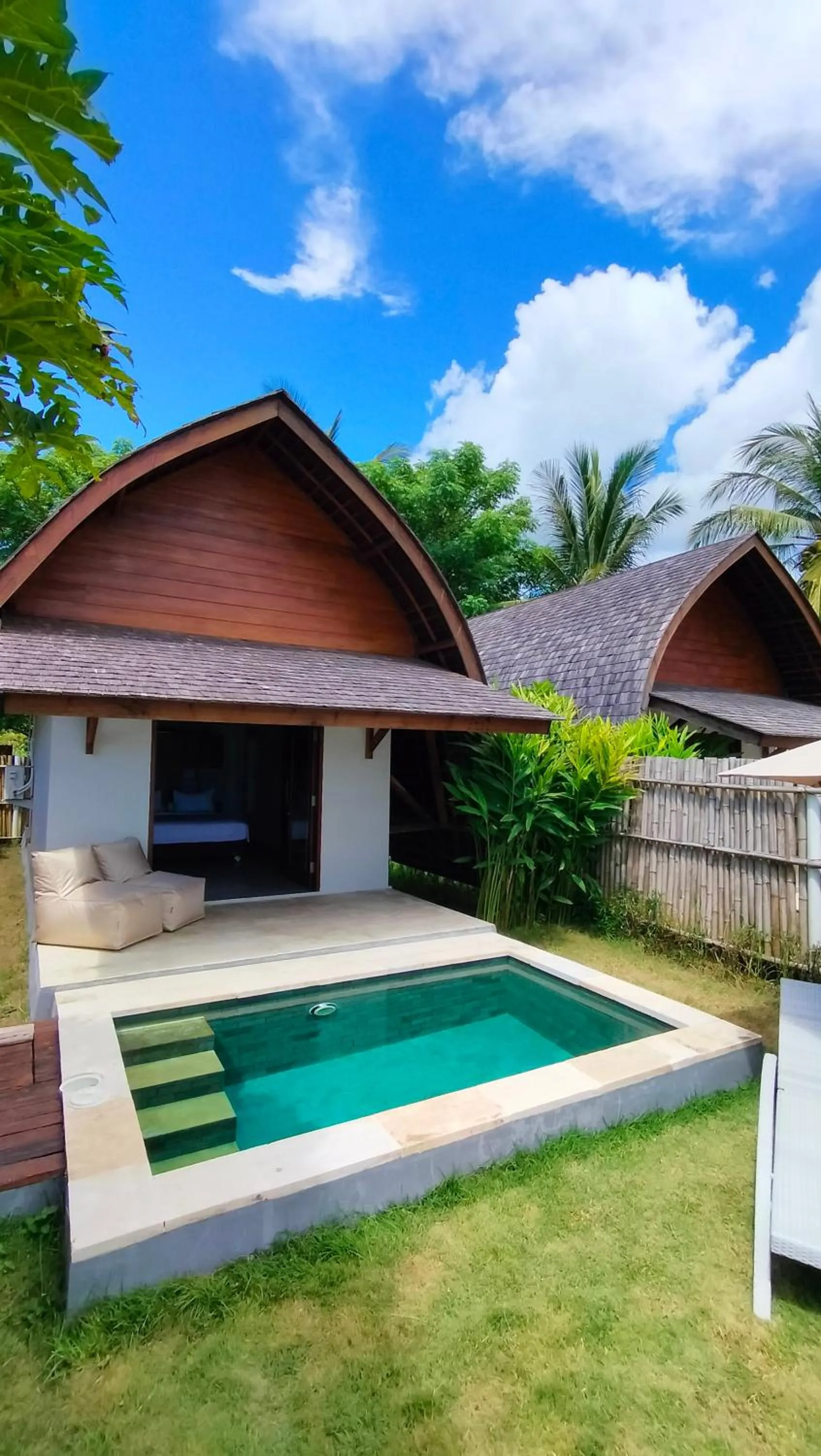Pool view in The Club Villas Lombok