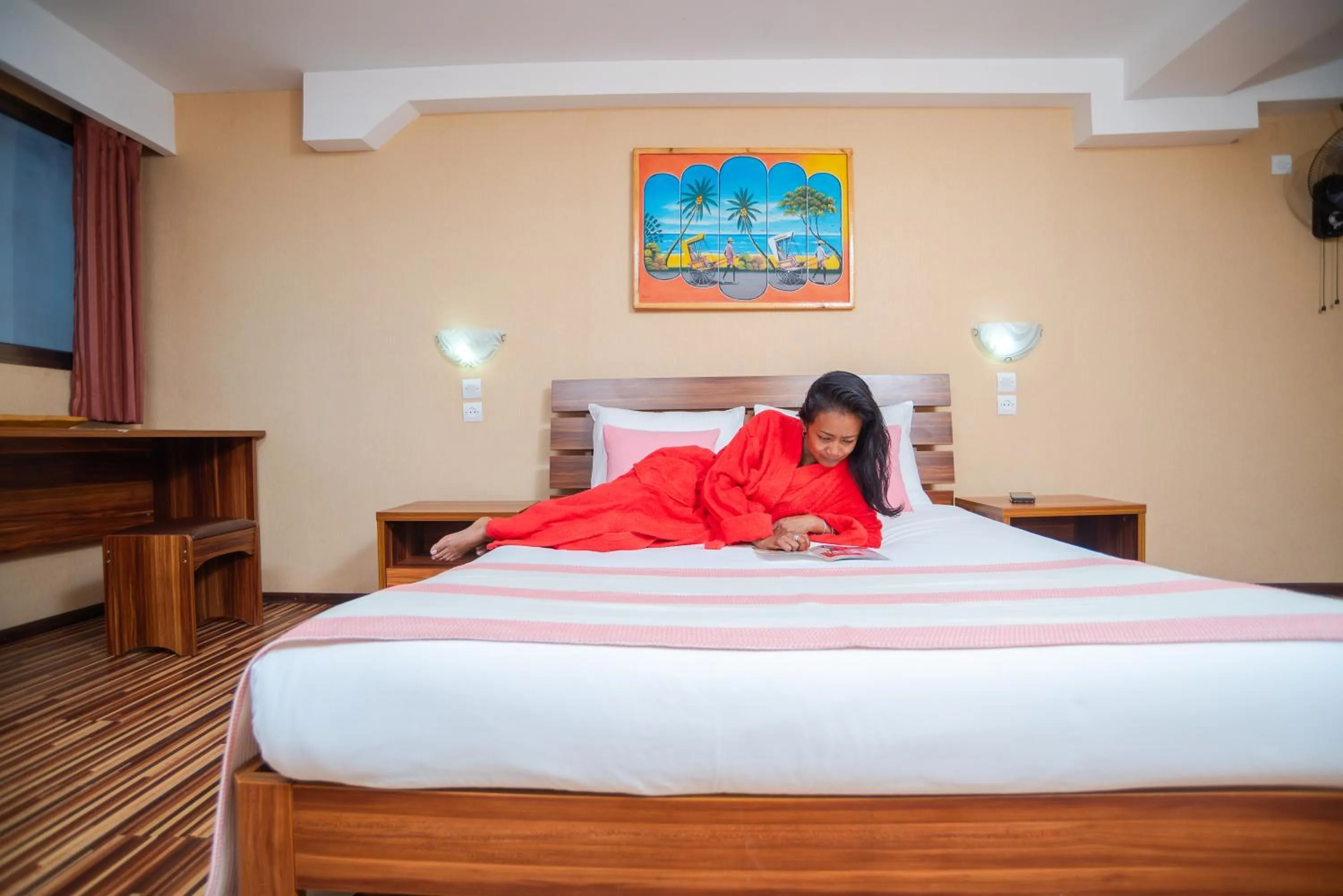 Bed in Hotel Le Pousse Pousse