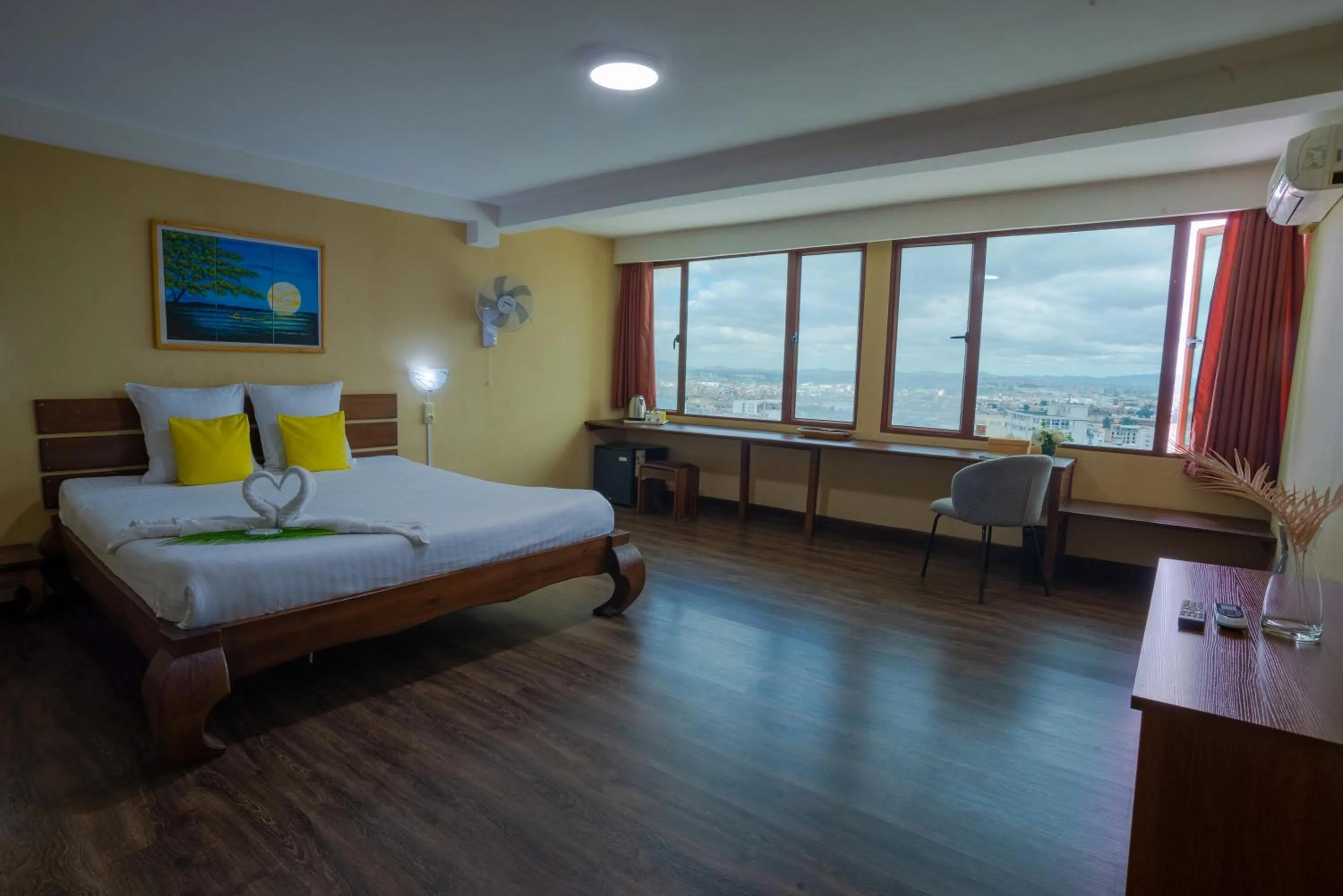 Bed in Hotel Le Pousse Pousse