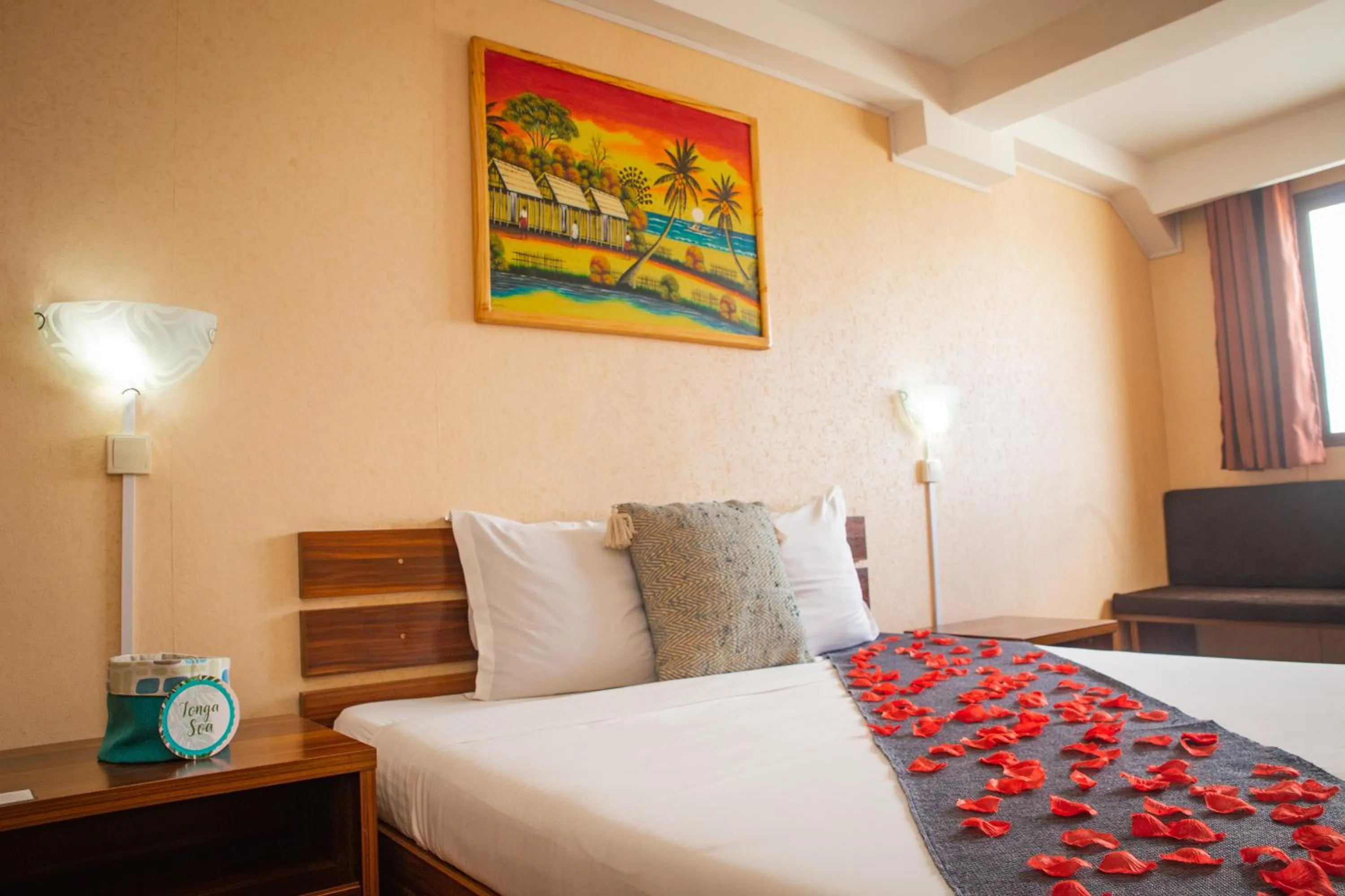 Bedroom, Bed in Hotel Le Pousse Pousse