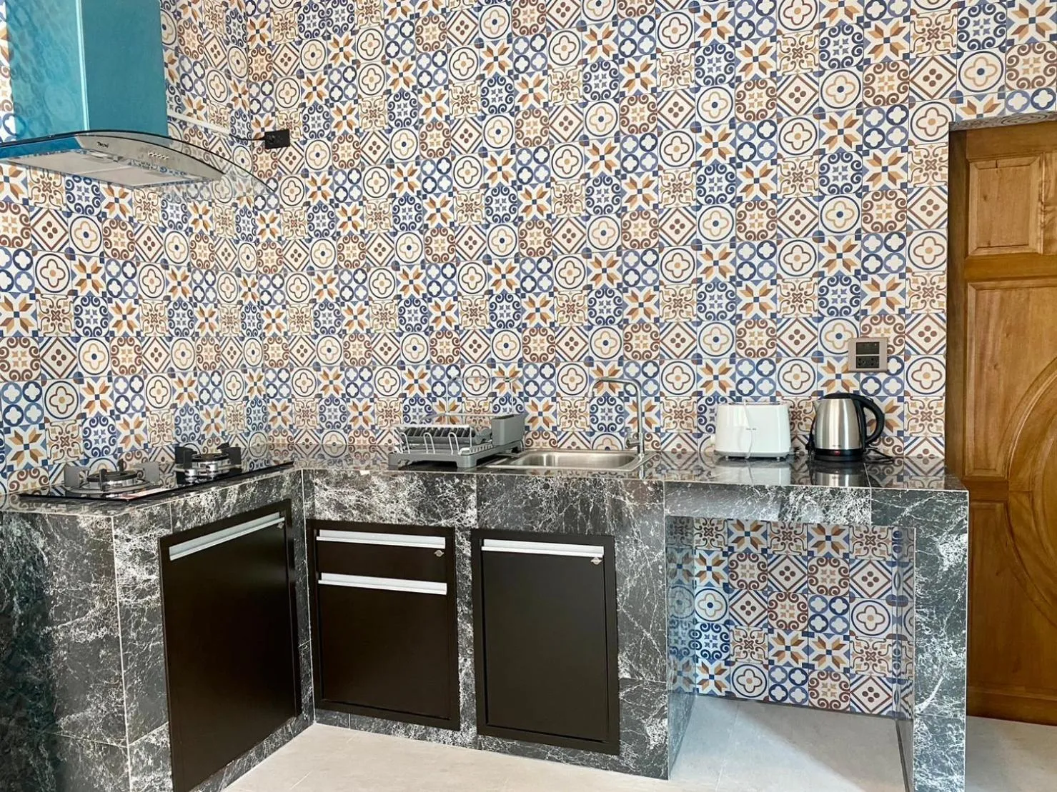 Kitchen or kitchenette in Blue Aura Pool Villa