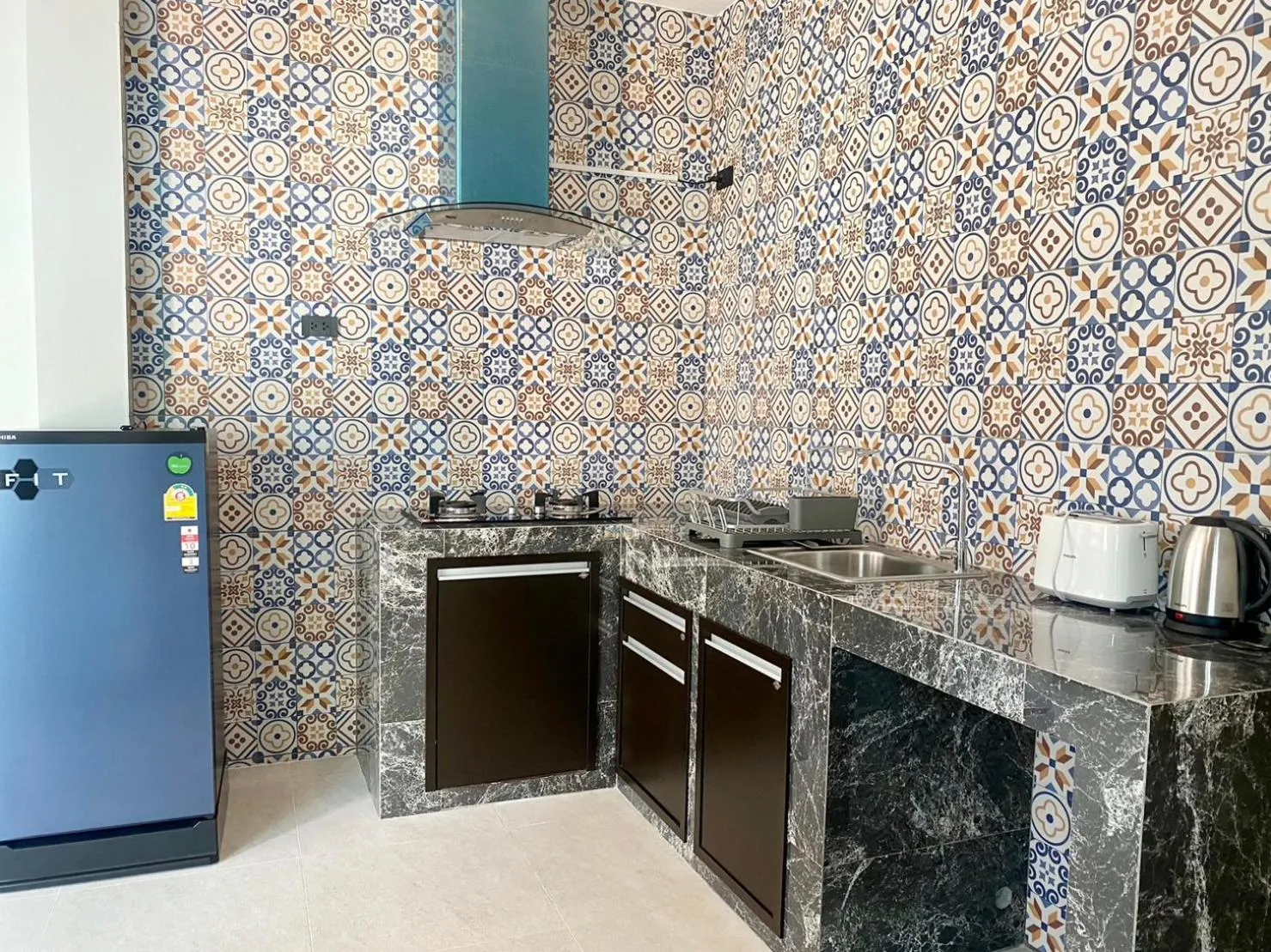 Kitchen or kitchenette in Blue Aura Pool Villa